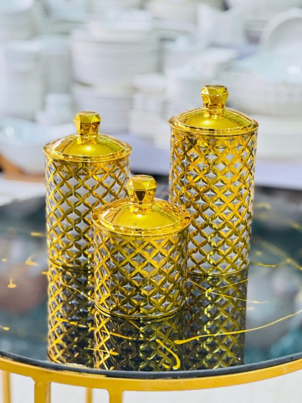 3 Pcs Best Quality  Acrylic Jar