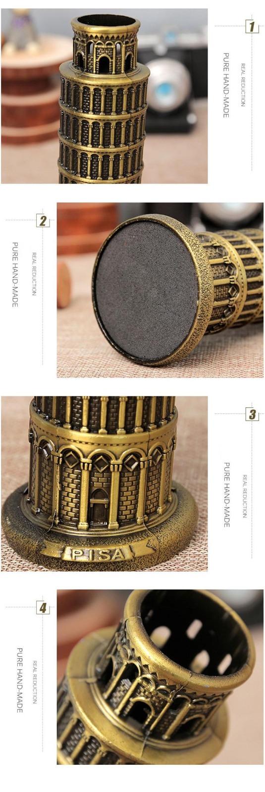 Pissa Tower Metal Model