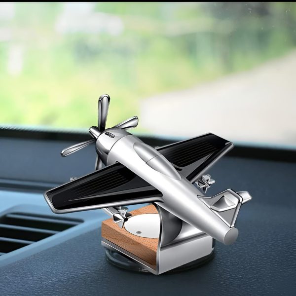 Cadecoration Plan Solar Powered Aeroplane Car Air Freshener