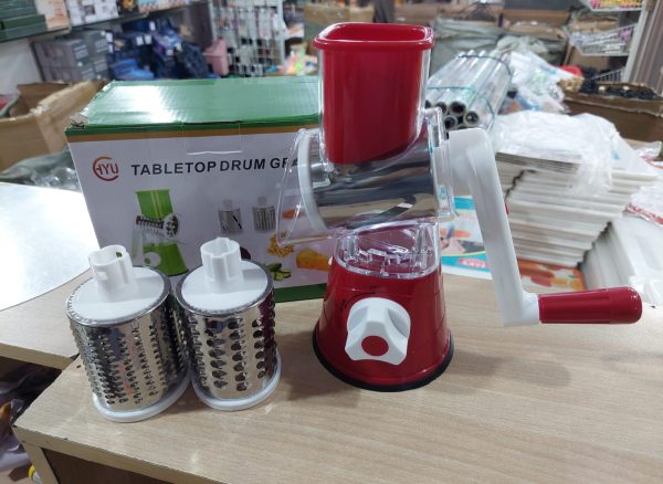 3-in-1 Tabletop Drum Grater