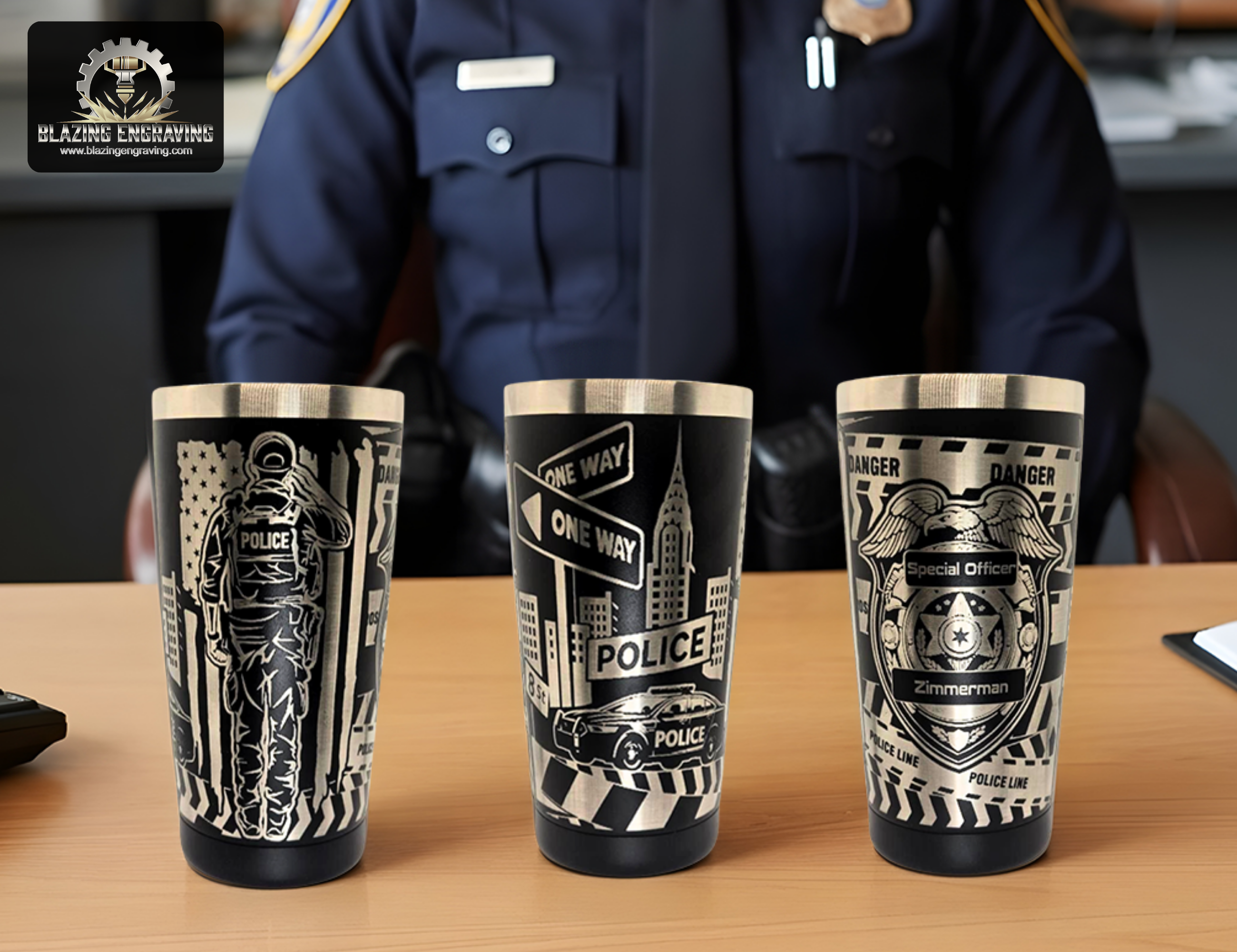 Police Officer - Stainless Steel Tumbler