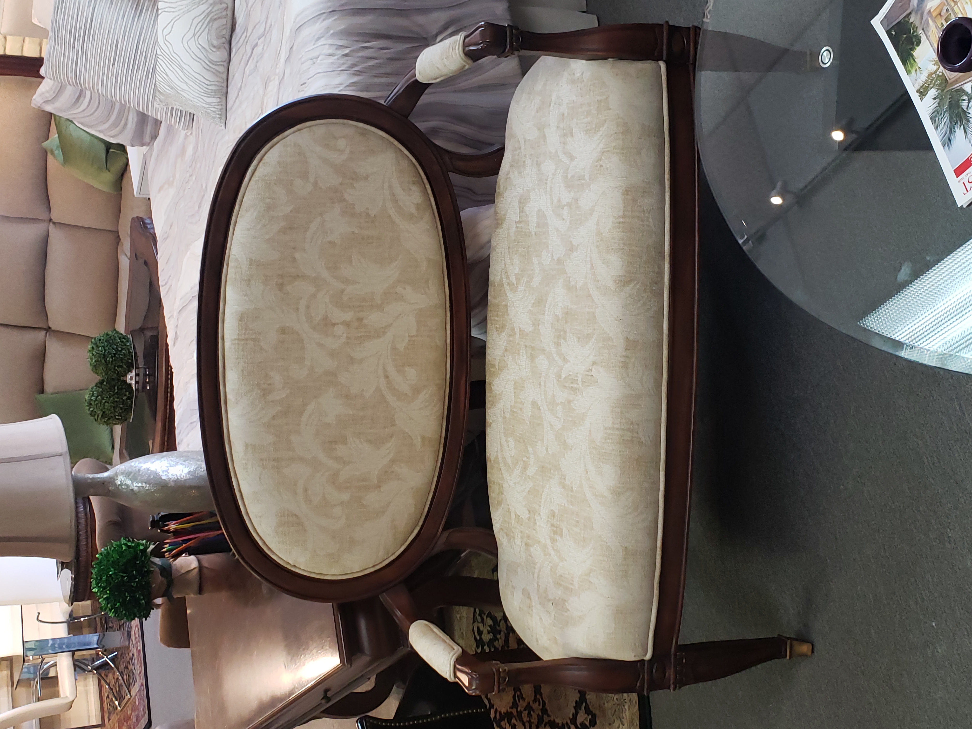 Antique Wooden Loveseat