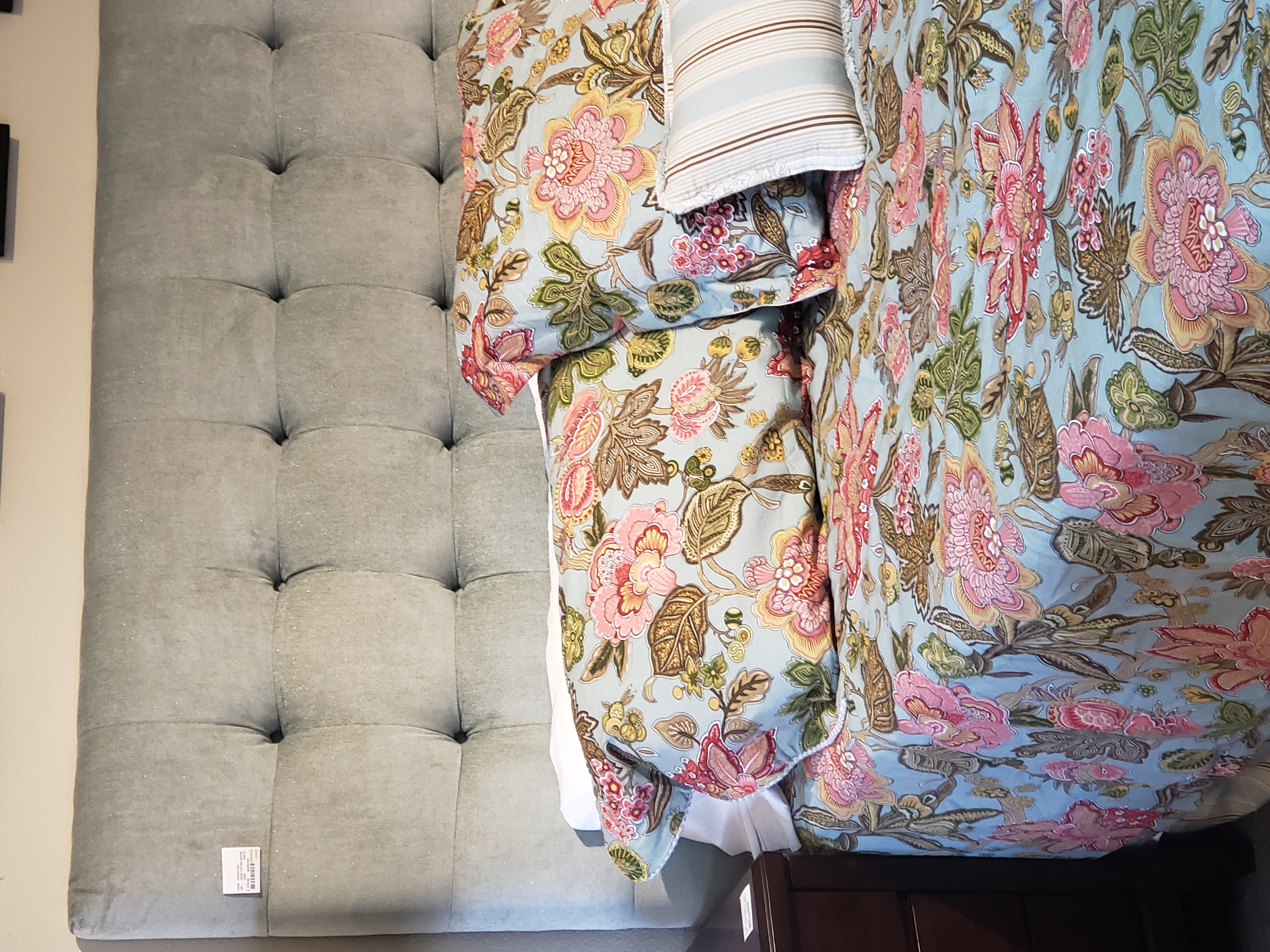 Upholstered Headboard Bed Set
