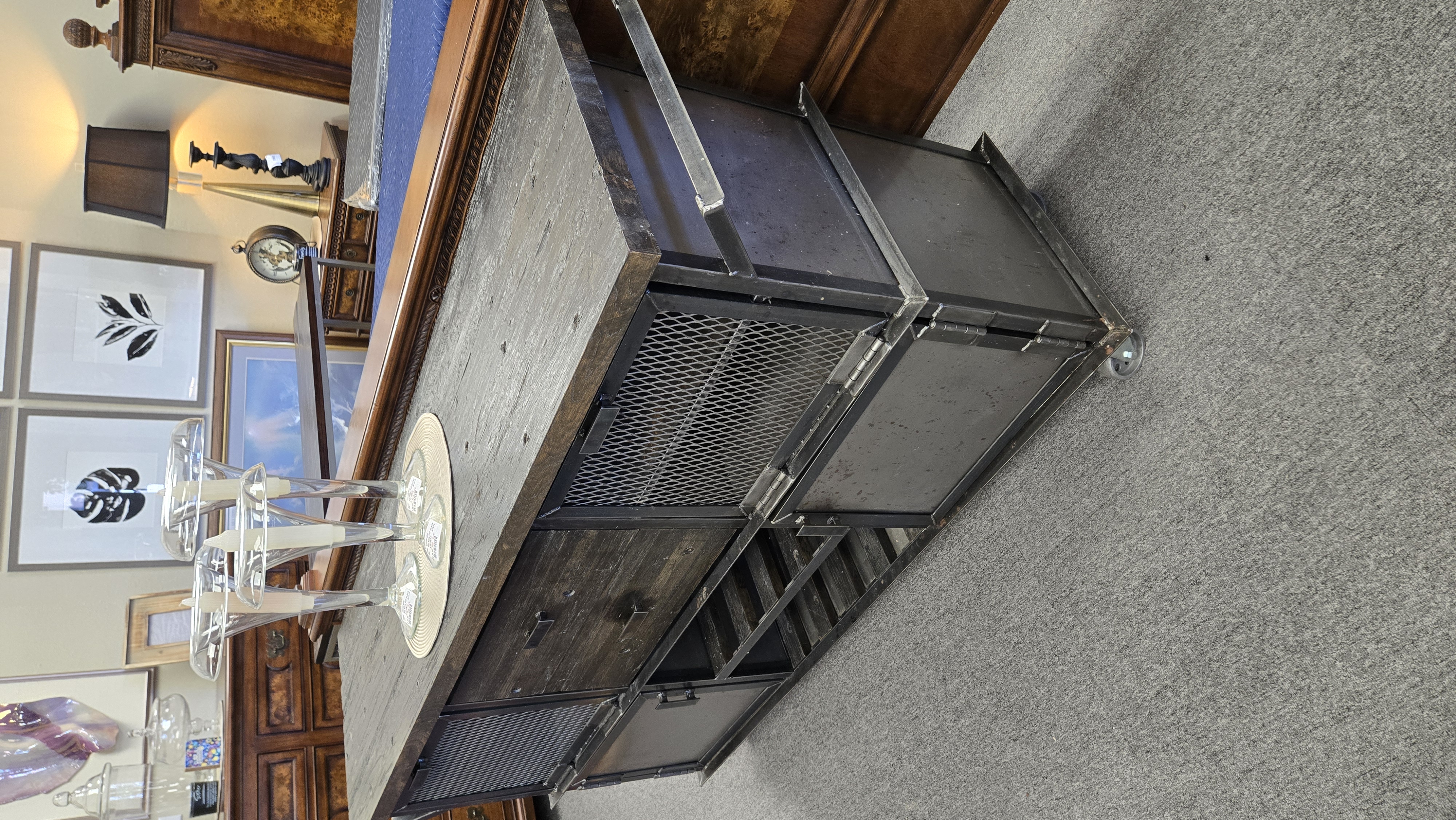 Industrial Metal Sideboard