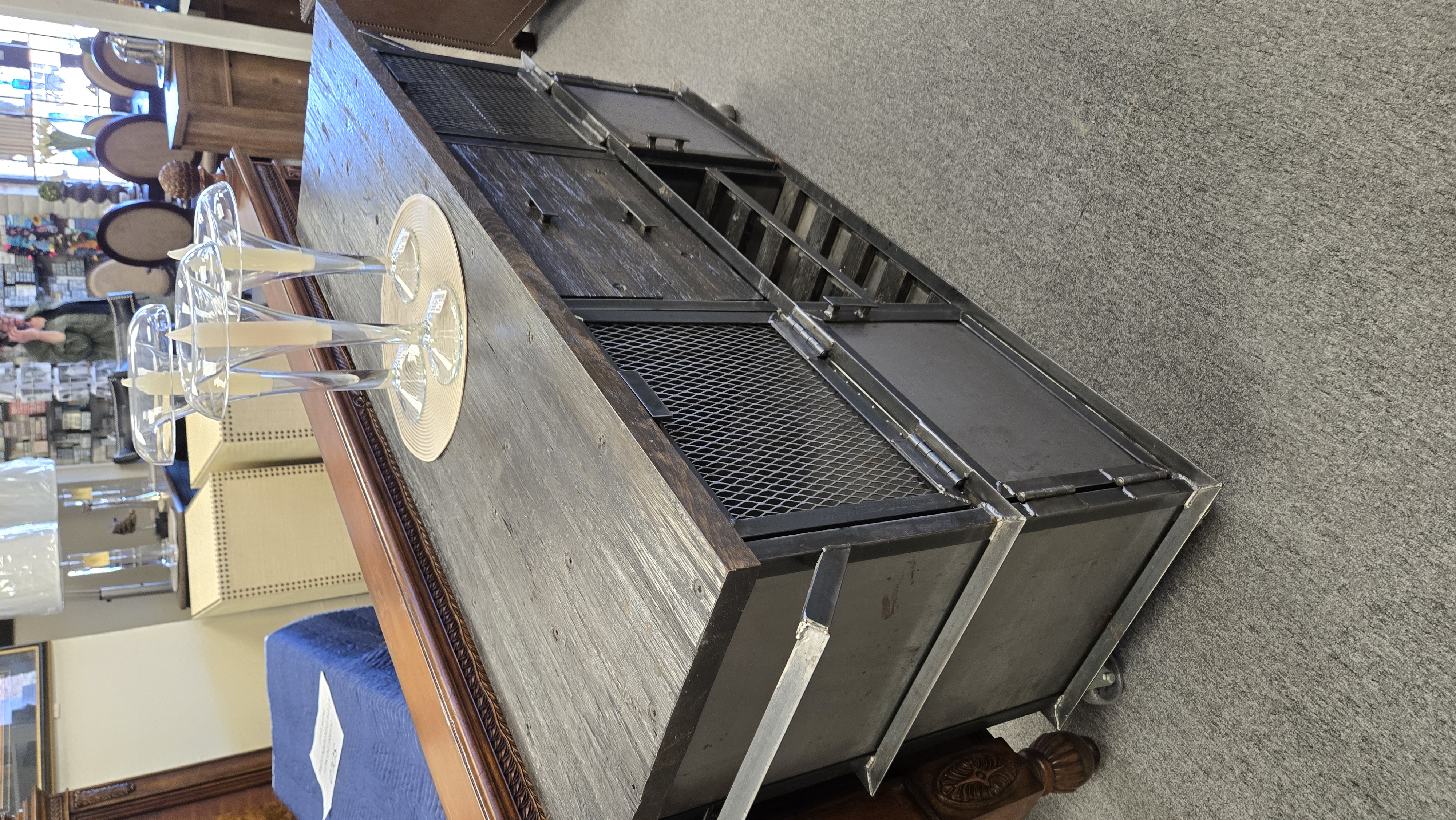 Industrial Metal Sideboard