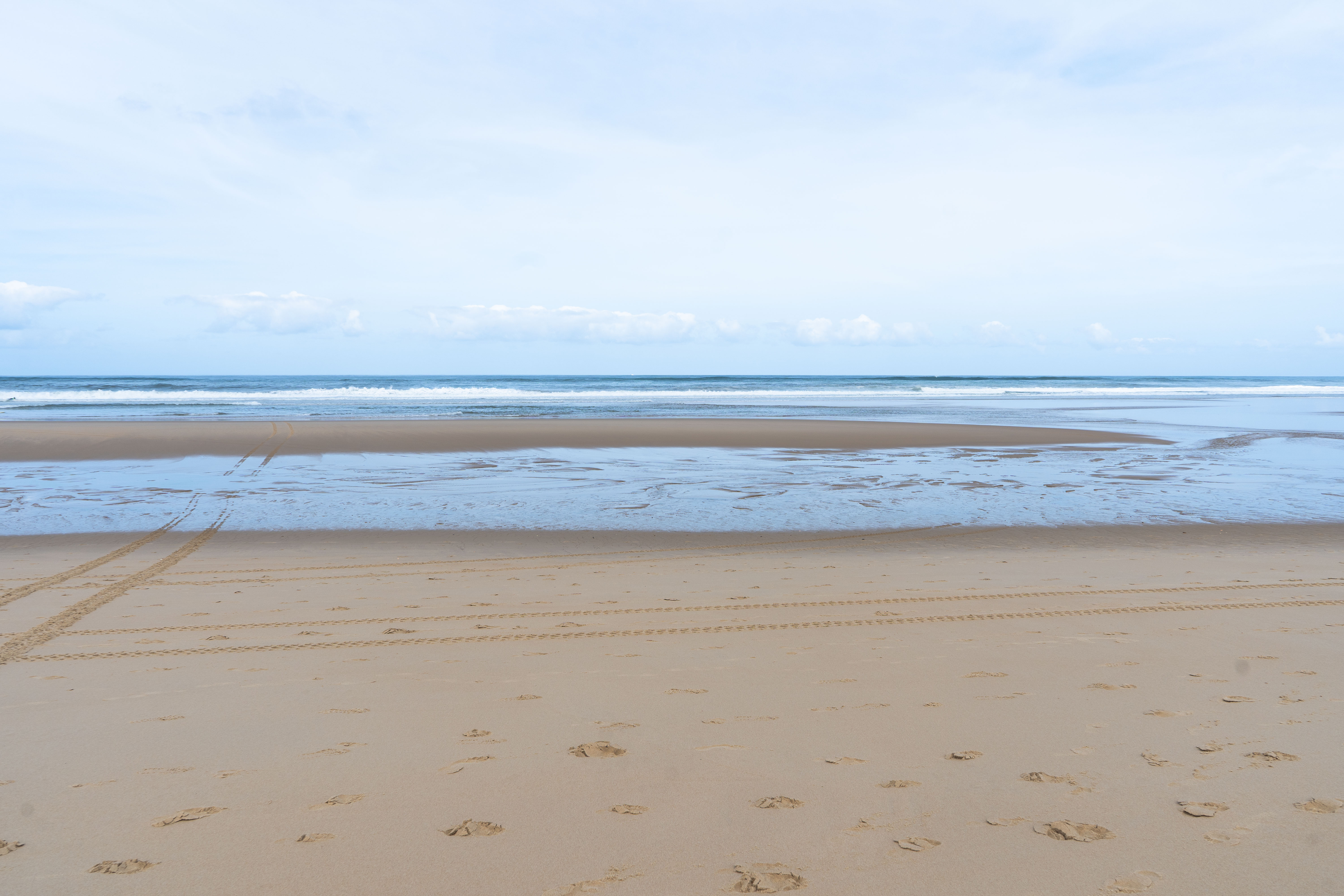 Paysage de la plage à Vieux Boucau