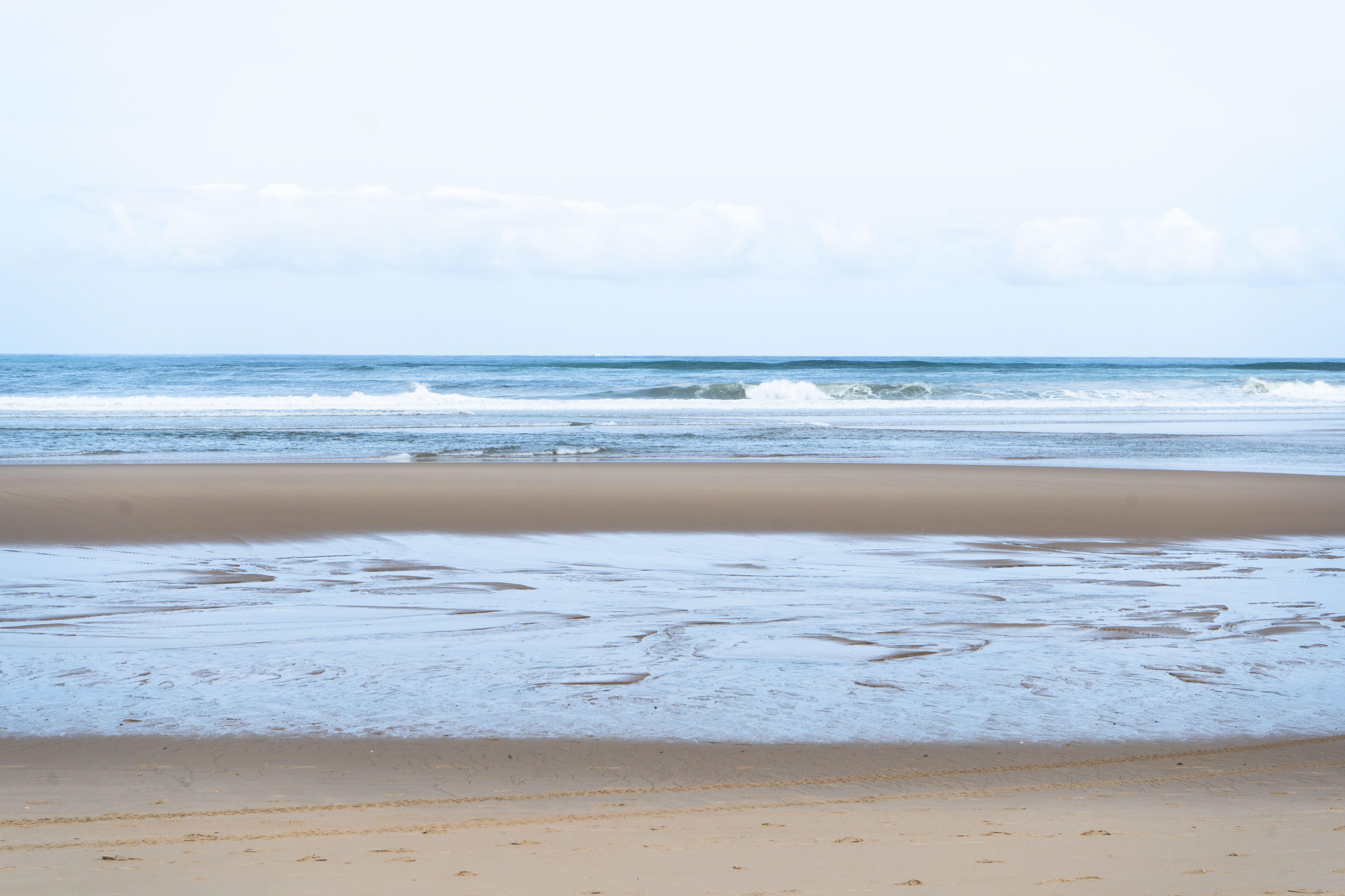 Paysage des vagues à Vieux Boucau