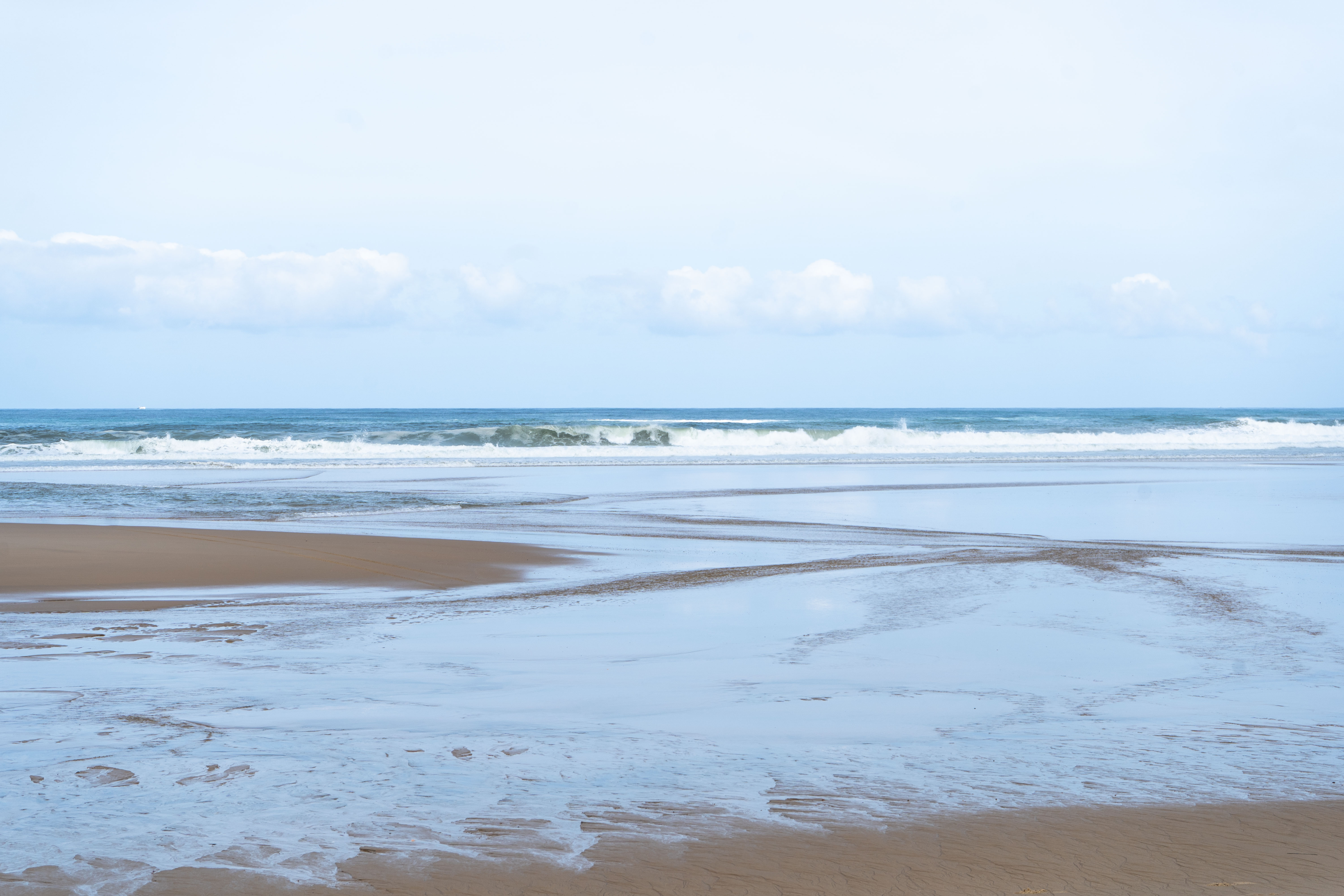 Paysage des vagues à Vieux Boucau