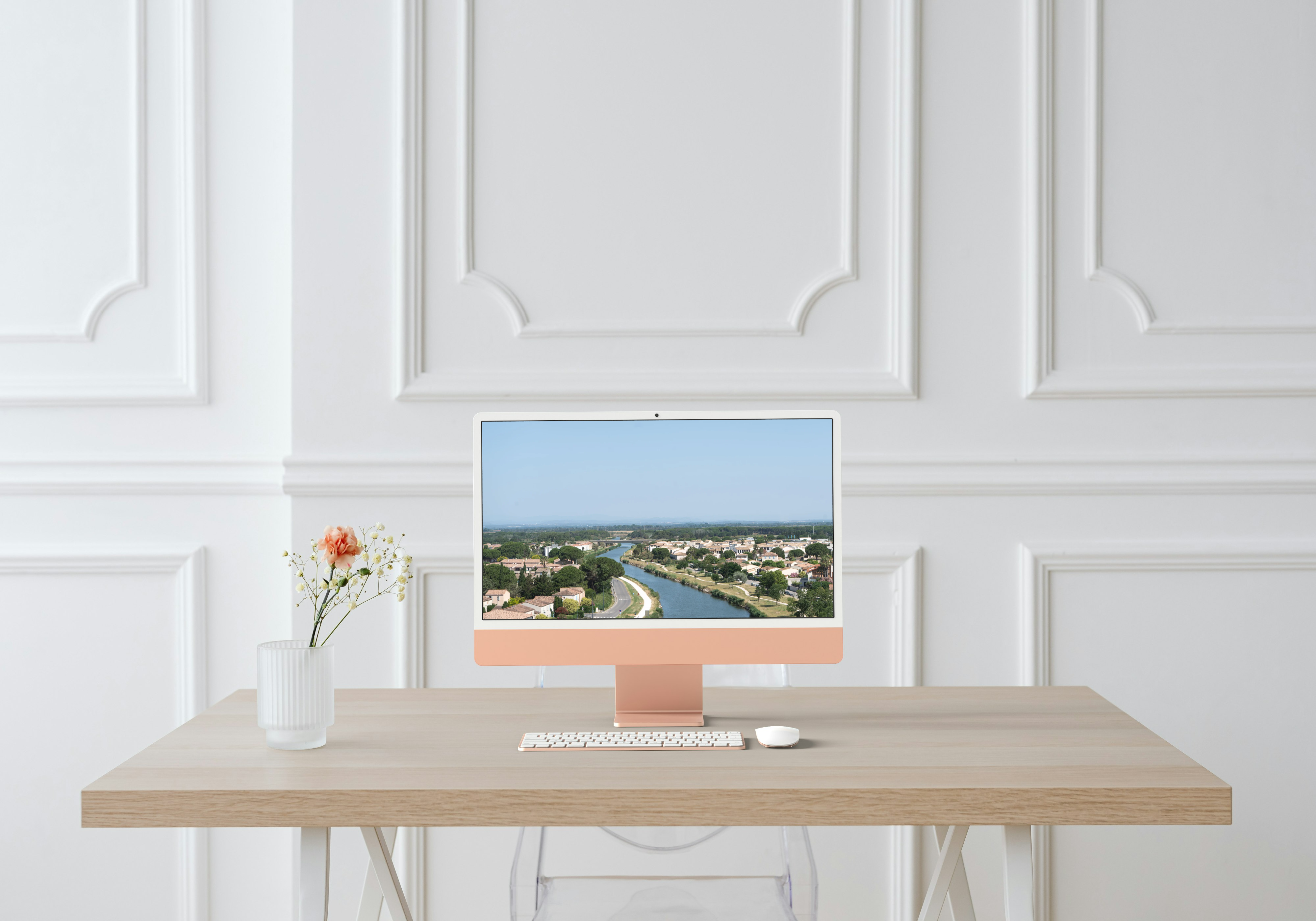Photo  vue aérienne de la ville d'Aigues Mortes