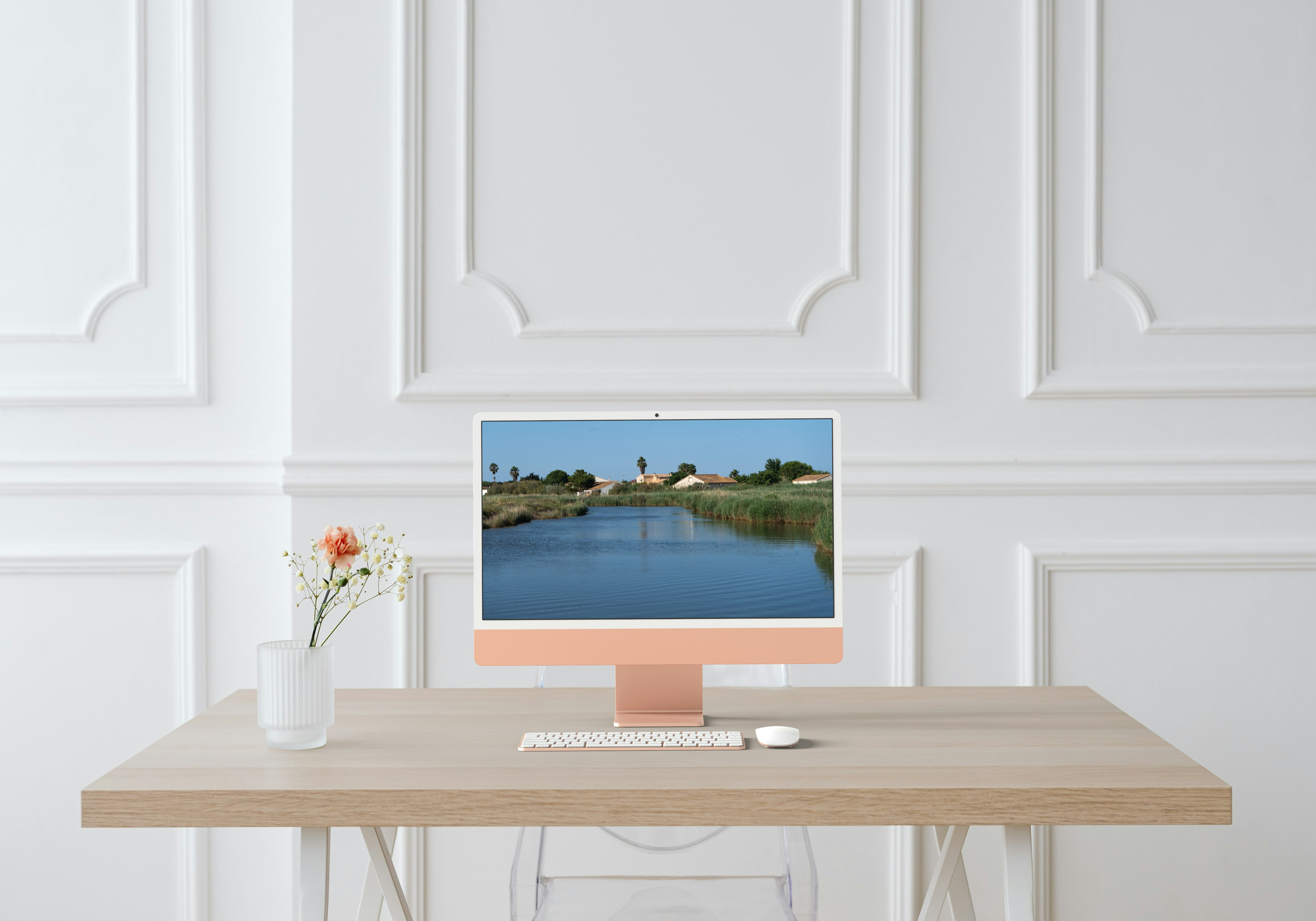 Paysage d'ensemble marin pris à Aigues Mortes
