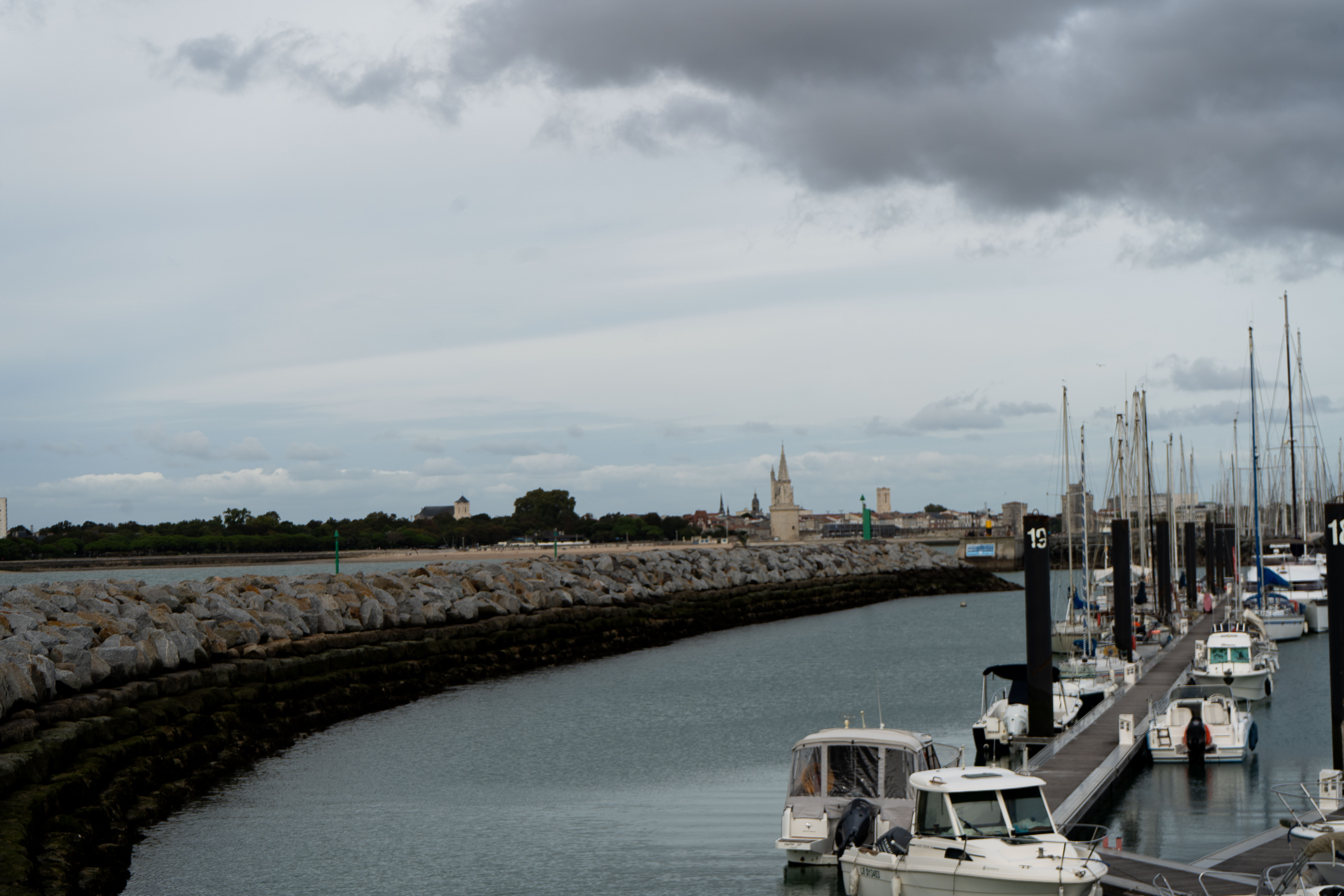 Photographie du Port des Minimes à La Rochelle avec vue sur les Tours Historiques – Art mural côtier