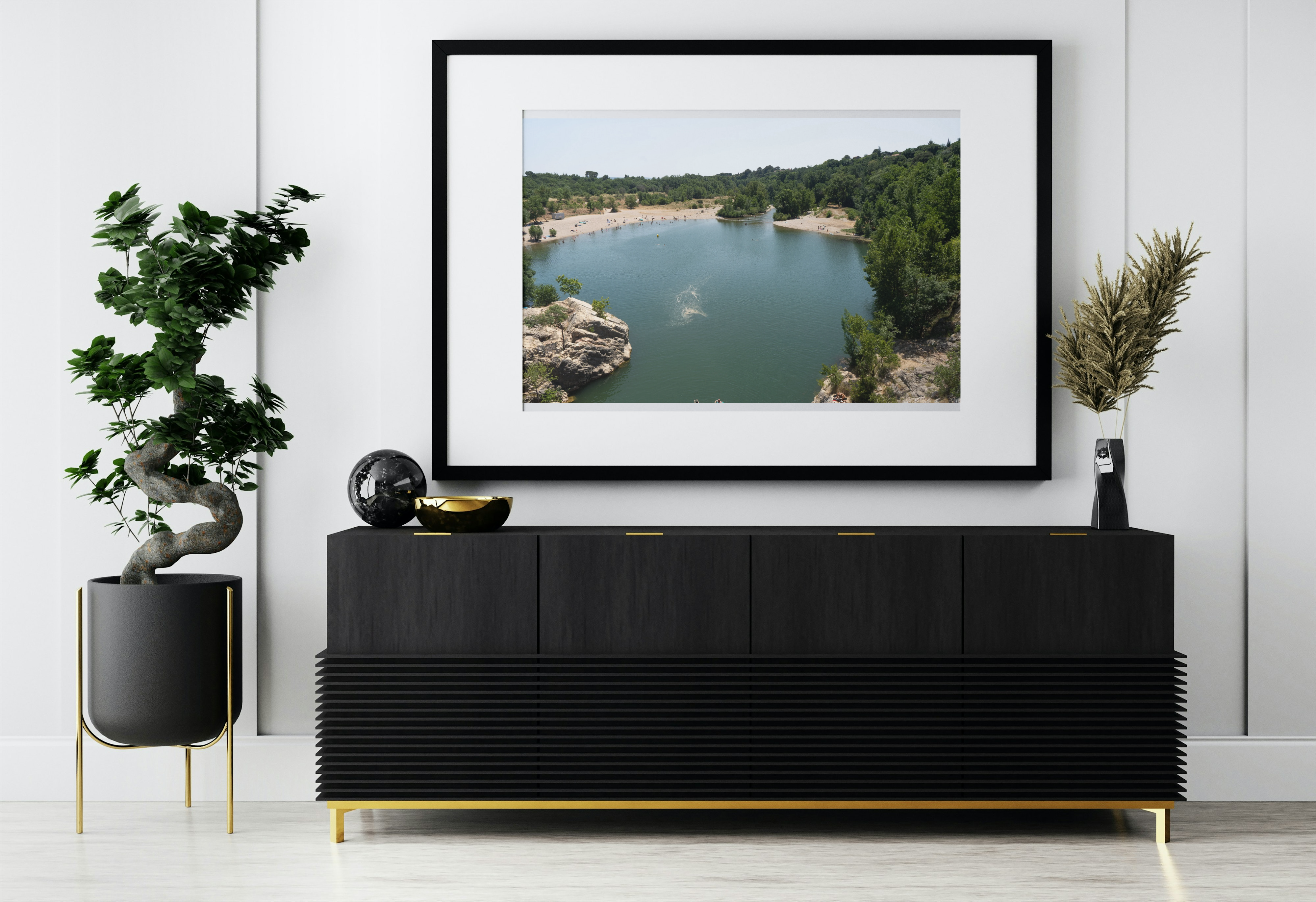 Vue aérienne de la Plage du Pont du Diable à Aniane3