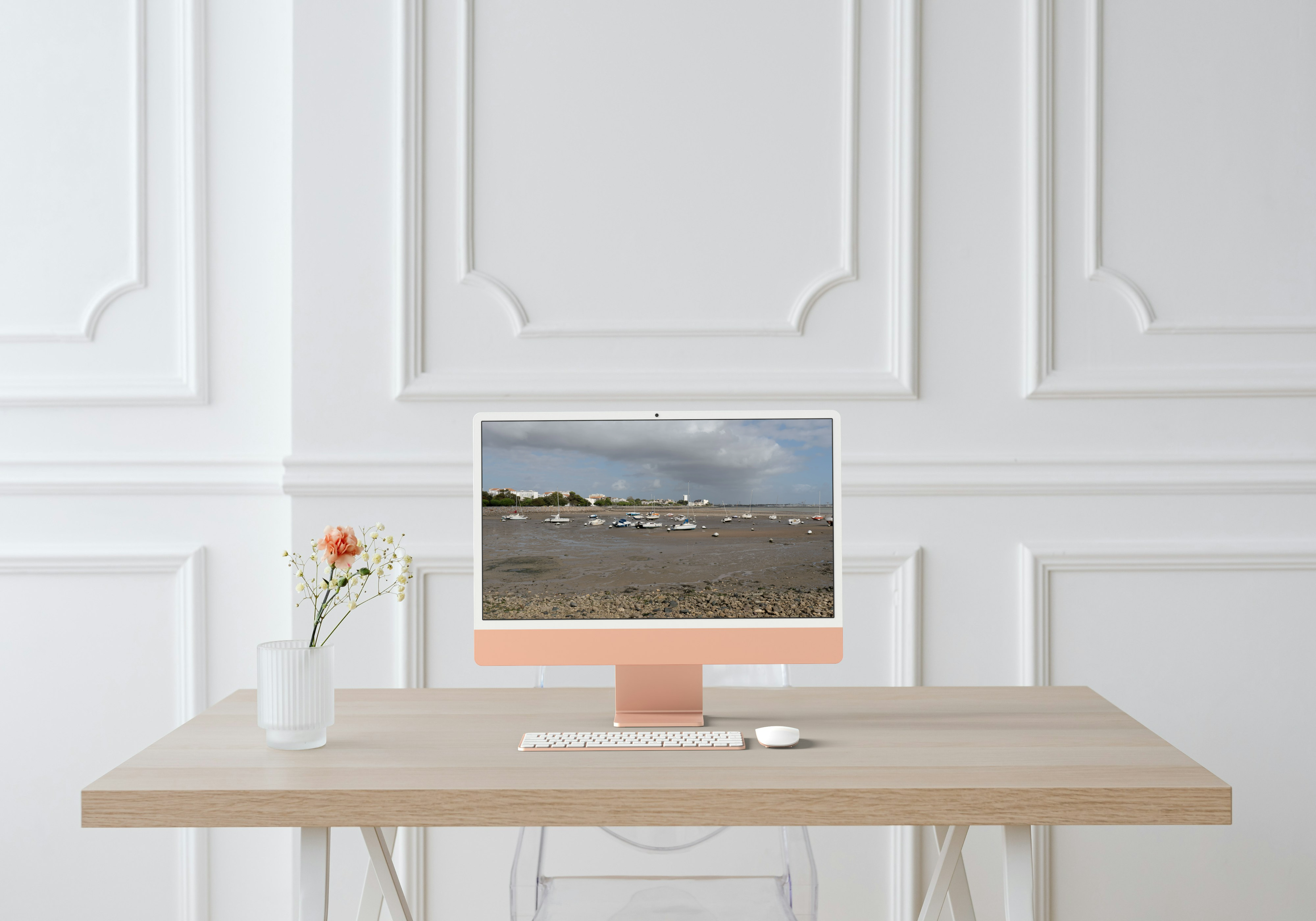 Plage du Port Neuf à marée basse – La Rochelle