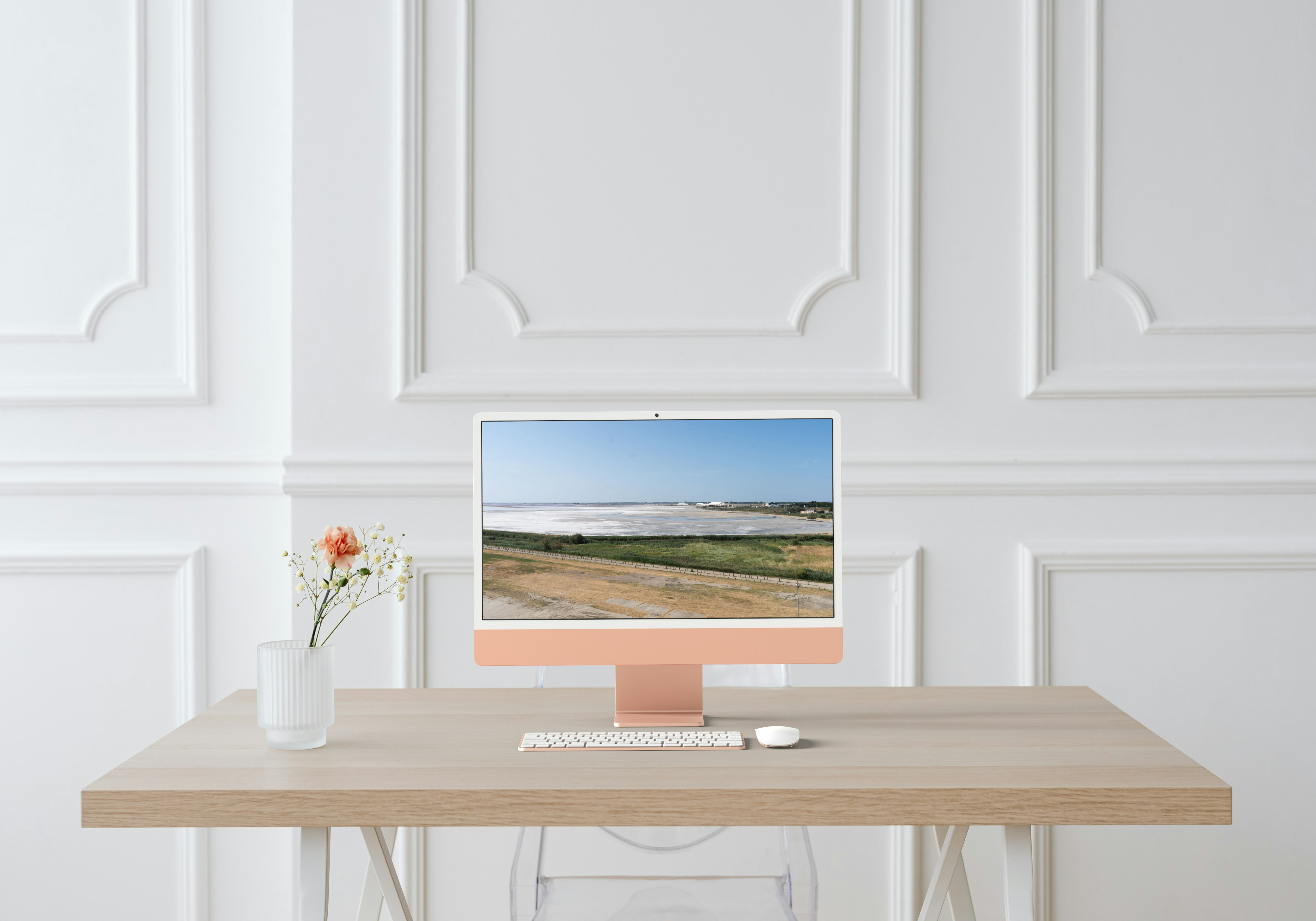 Photo du paysage salé à Aigues Mortes