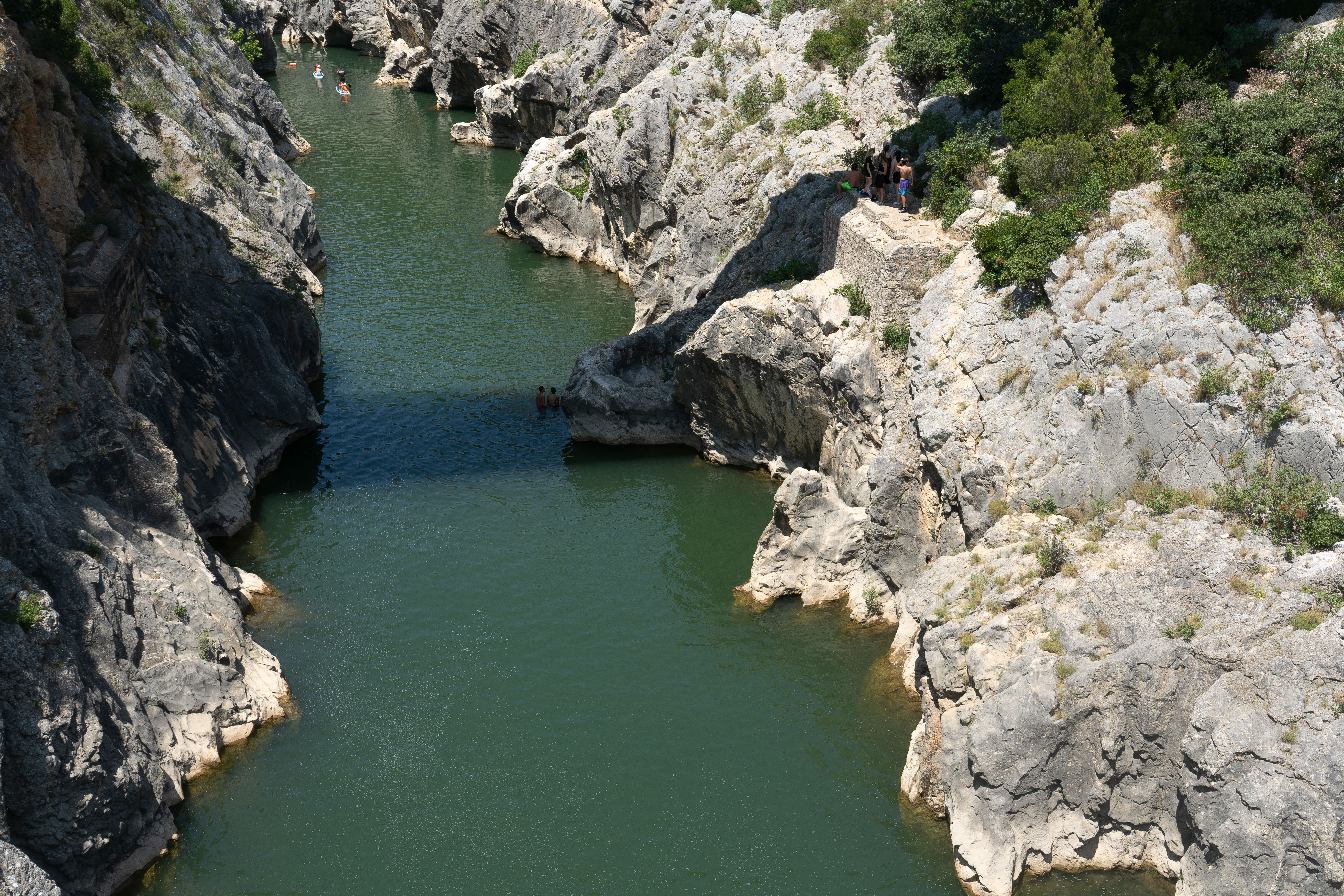 Vue rapprochée du Canyon d'Aniane