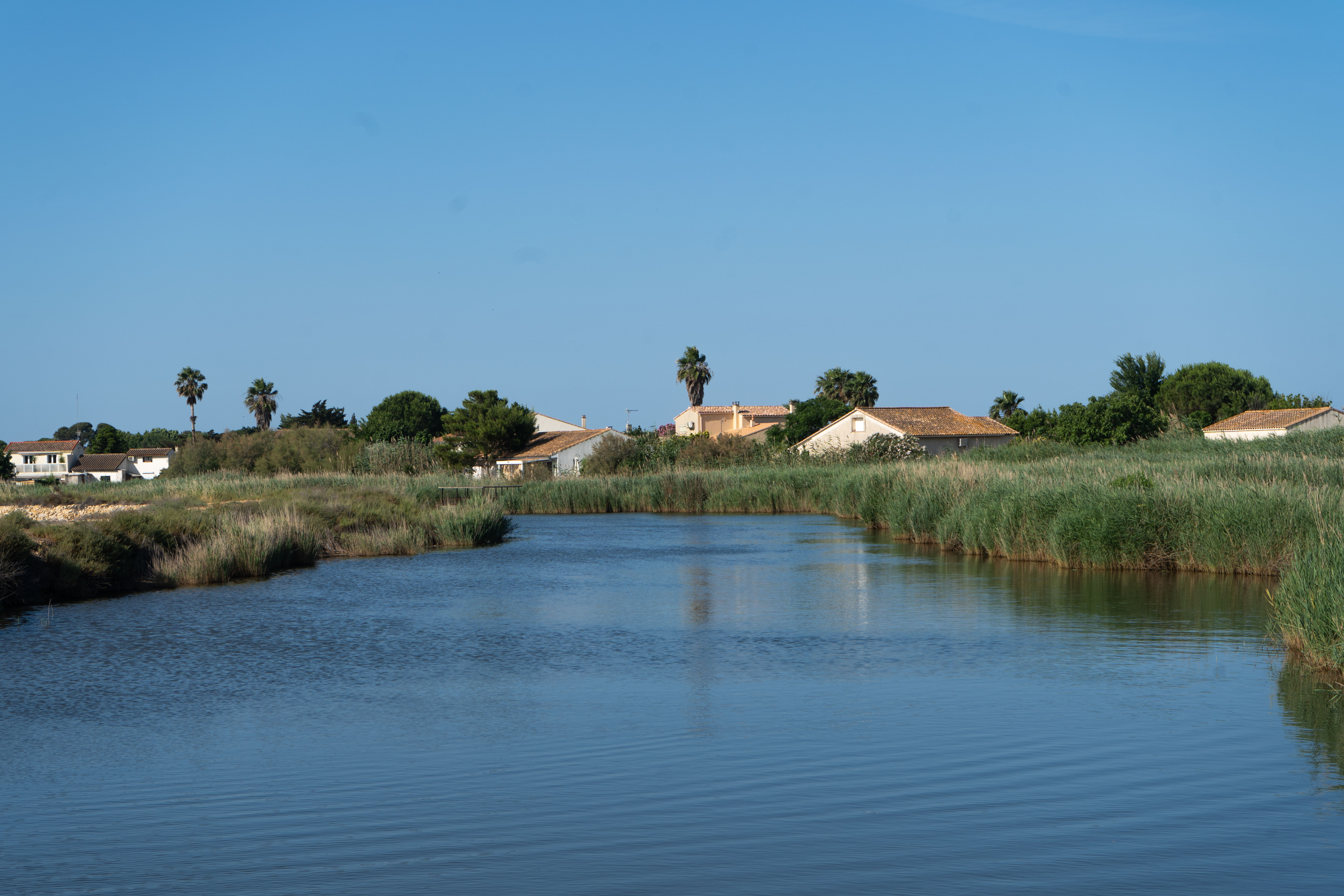 Paysage d'ensemble marin pris à Aigues Mortes