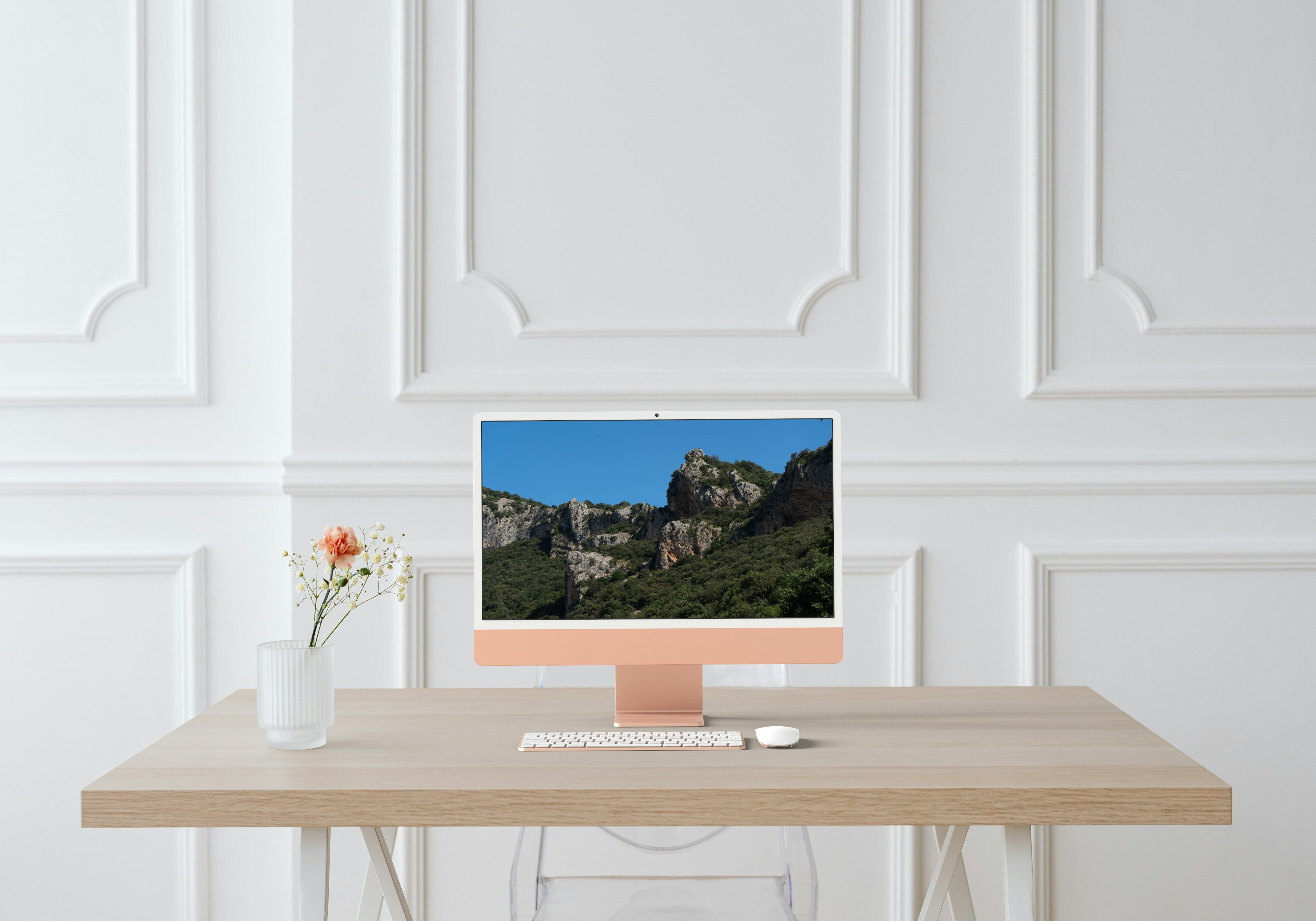 Photo paysage montagnes prise à Saint-Guilhem-le Désert