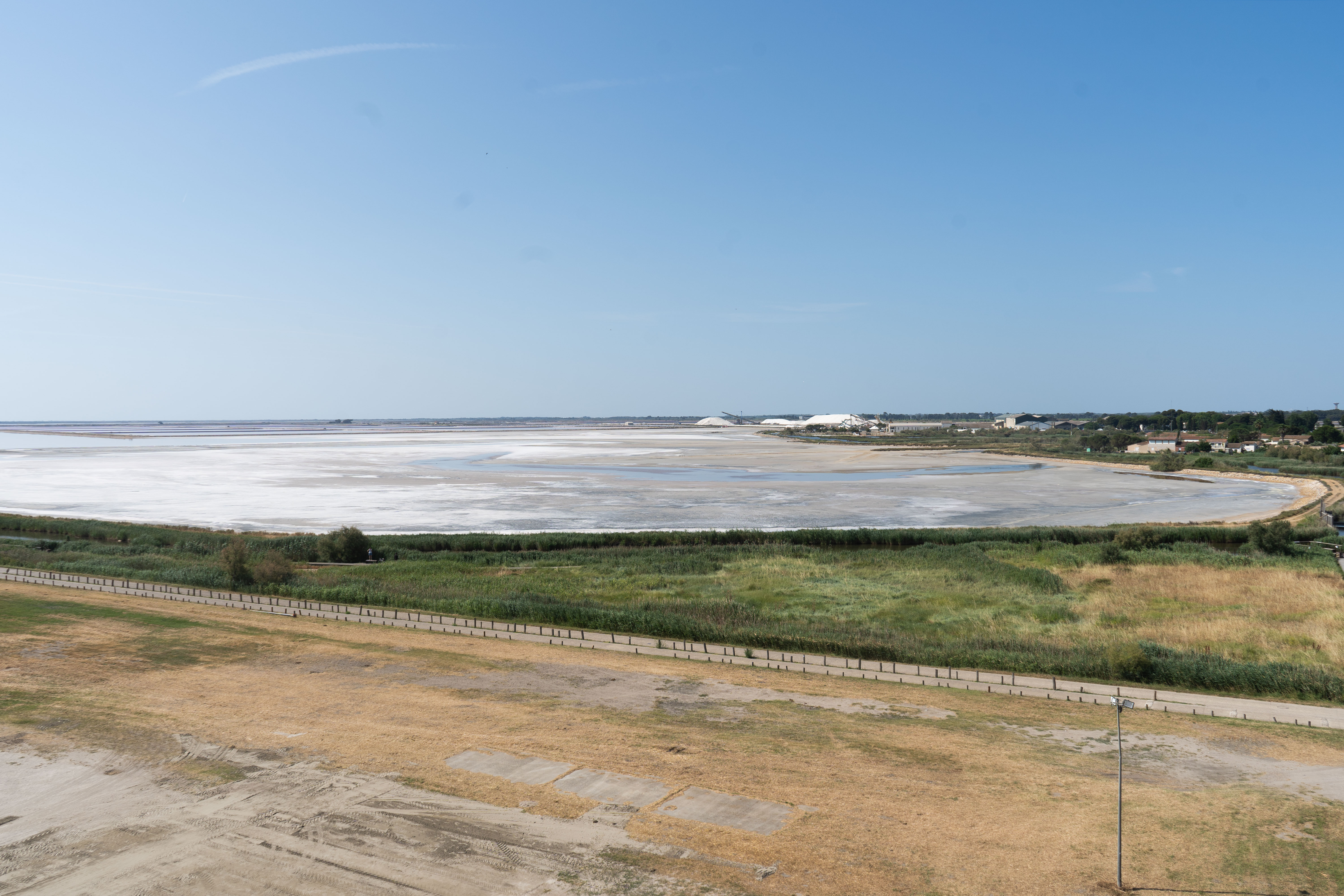 Photo du paysage salé à Aigues Mortes