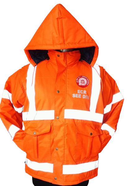 High-Visibility Winter Jacket for Indian Railway