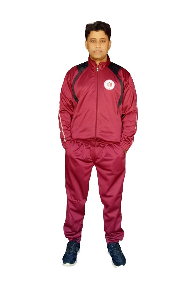 Maroon Sports Tracksuit