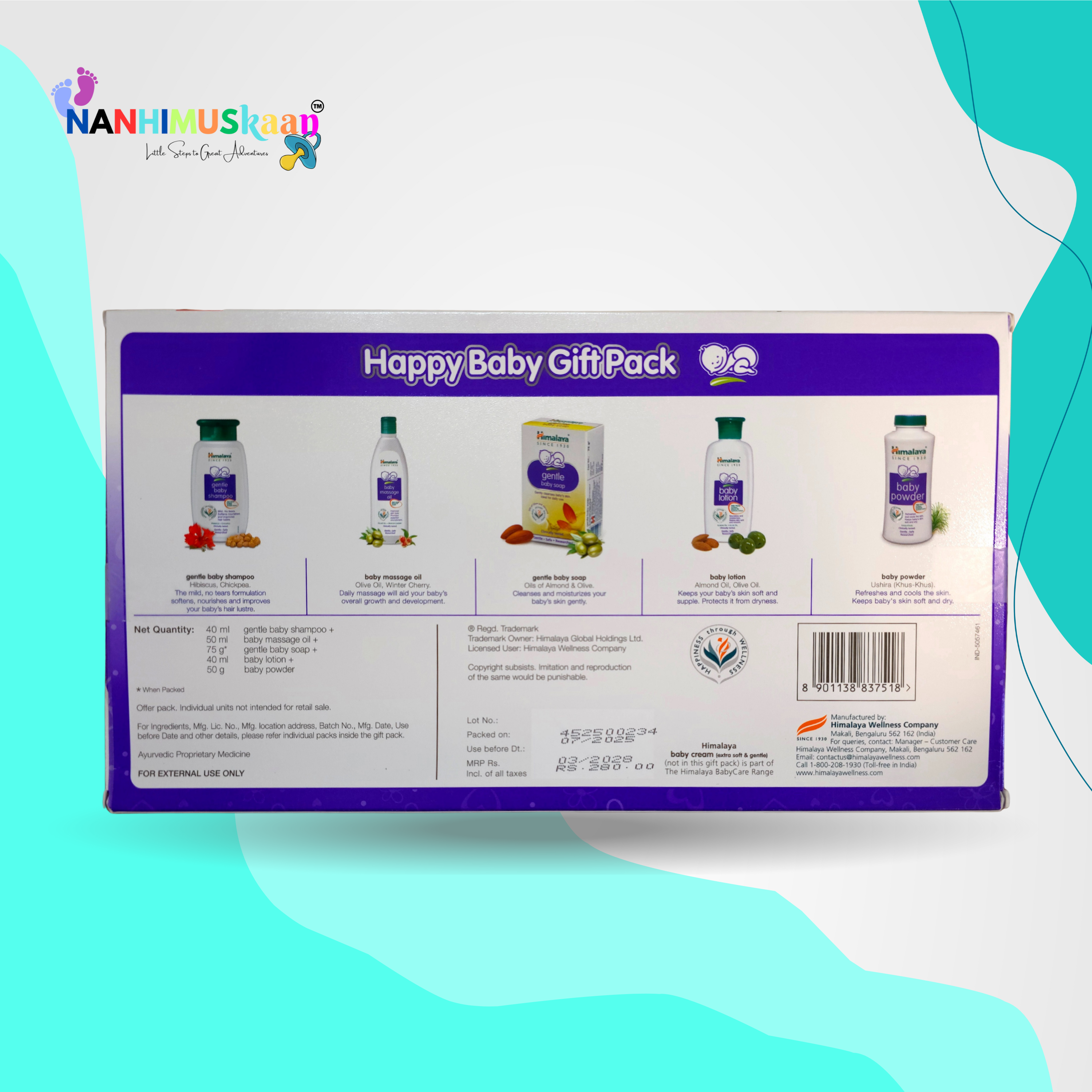 Himalaya Happy Baby Gift Pack 5 in 1