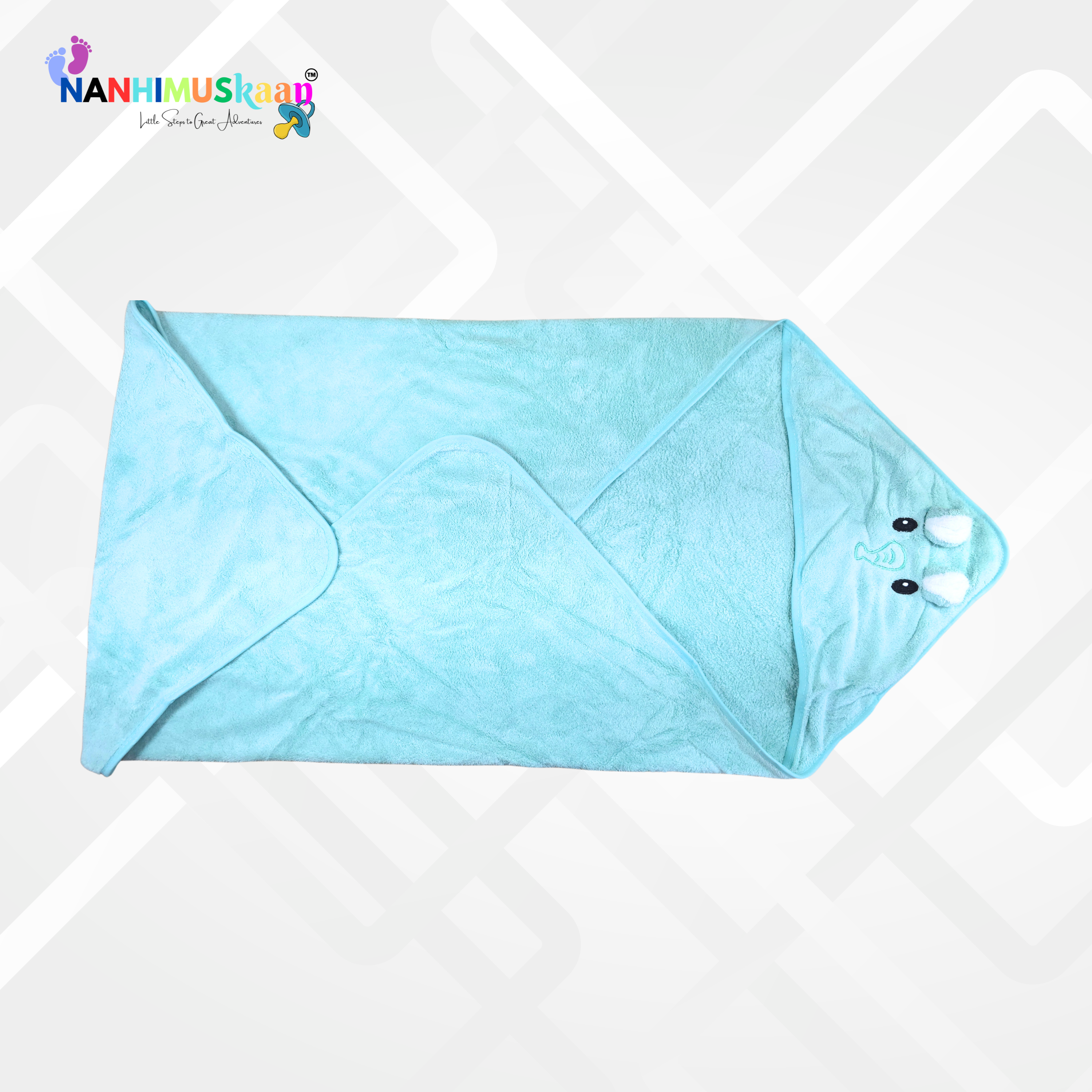 Nanhi Muskaans Hooded bath towel for Baby