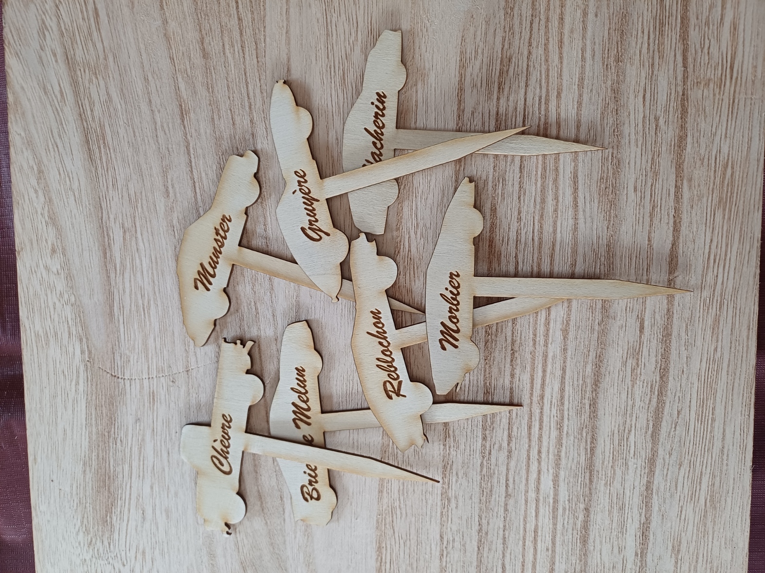 Lot de 20 étiquettes à fromage