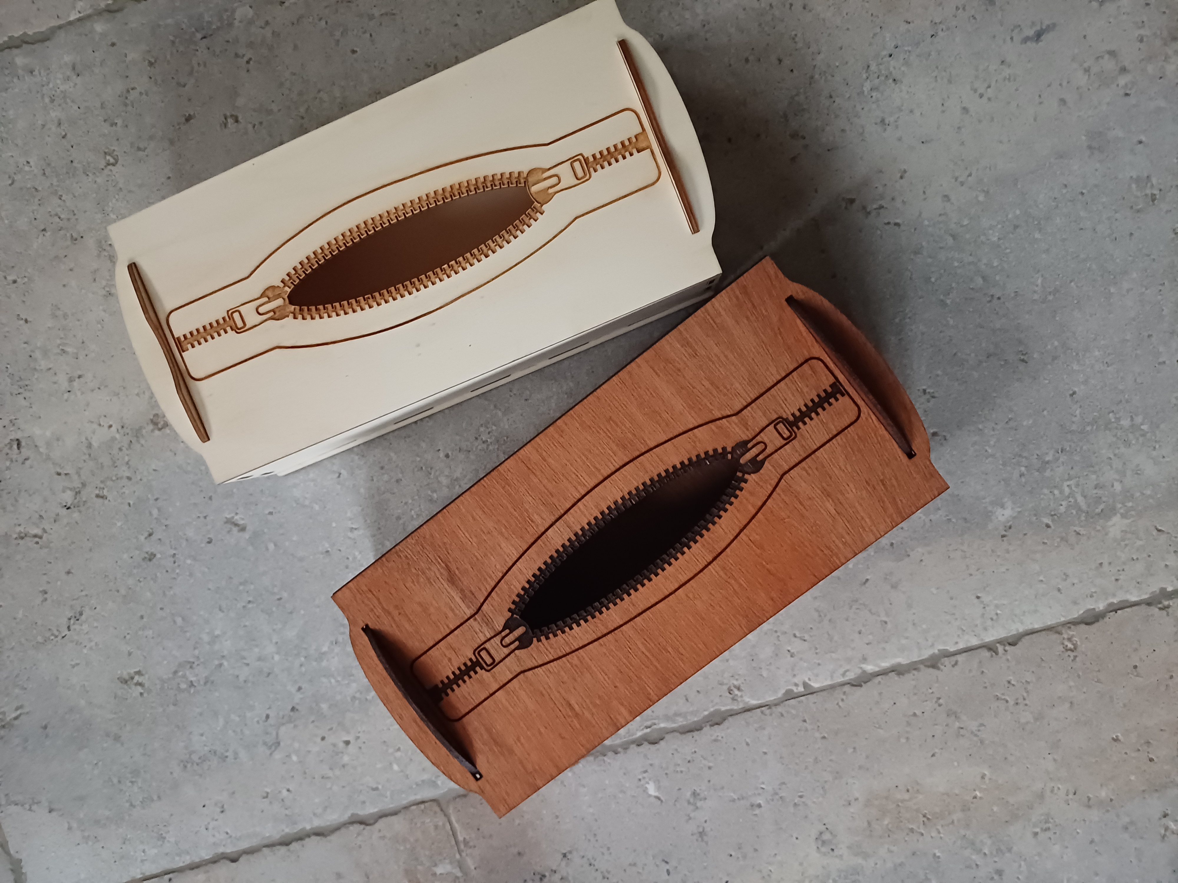 Fichier de découpe d'une boite à mouchoirs originale