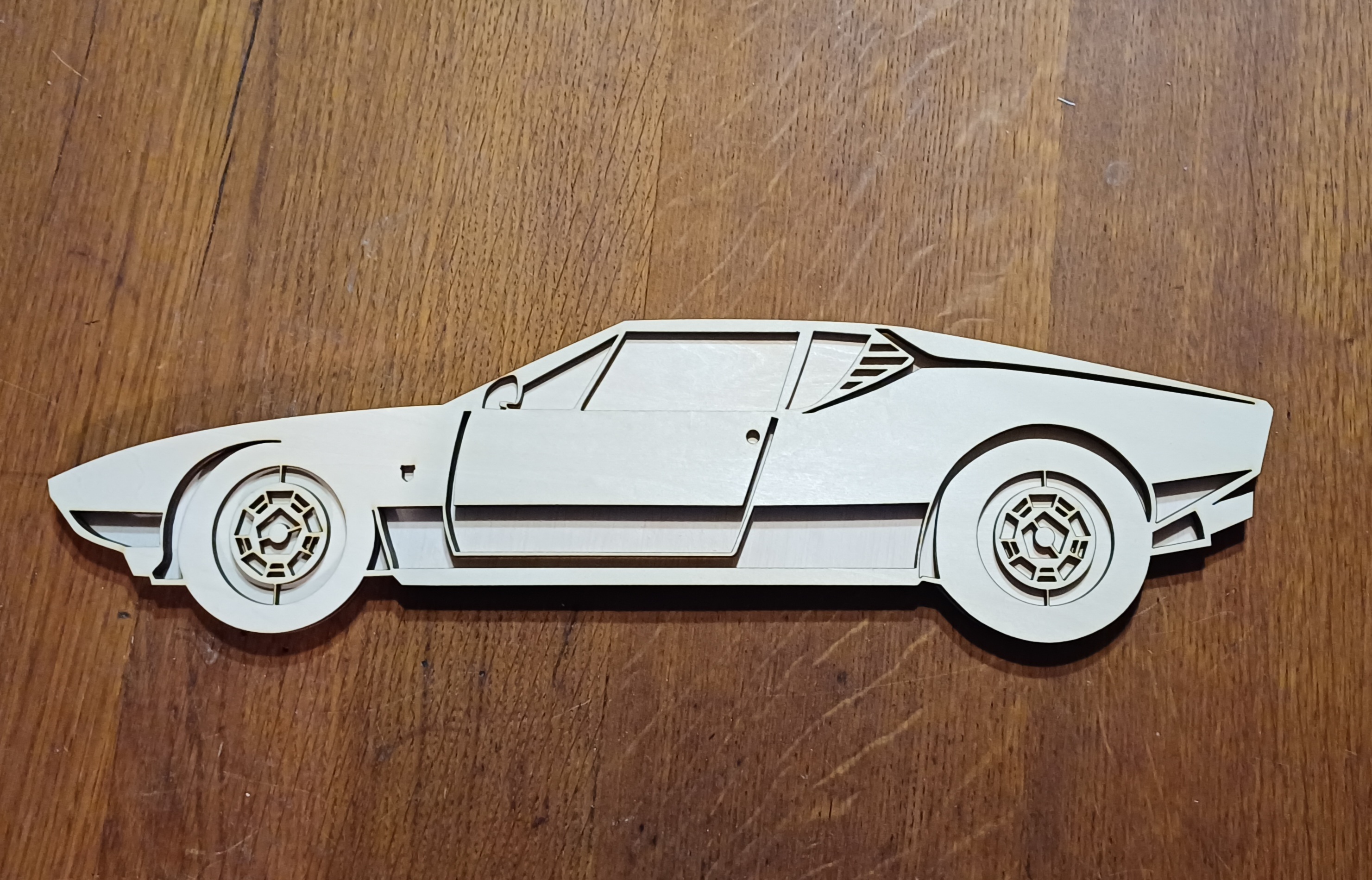 Fichier de découpe multicouches d'une Detomaso Pantera