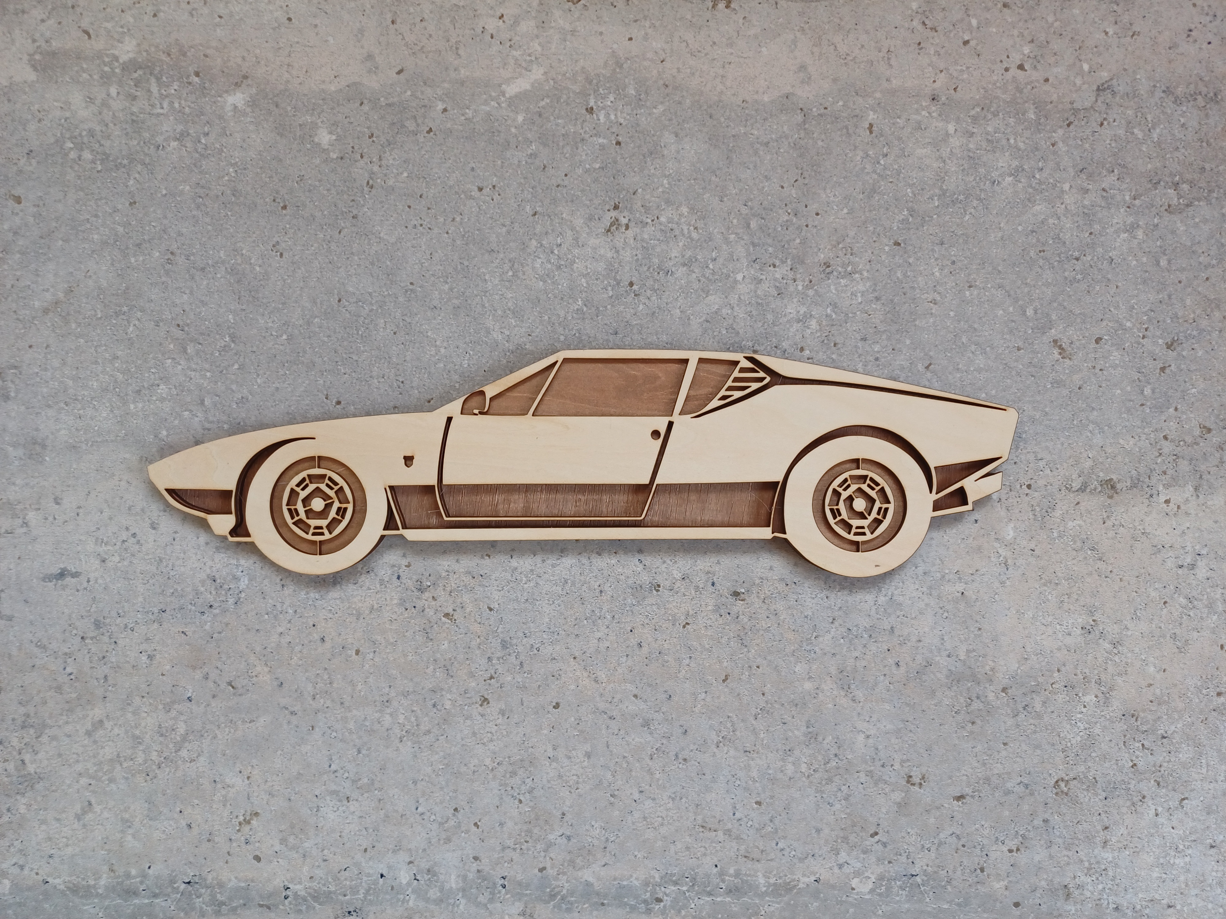 Fichier de découpe multicouches d'une Detomaso Pantera