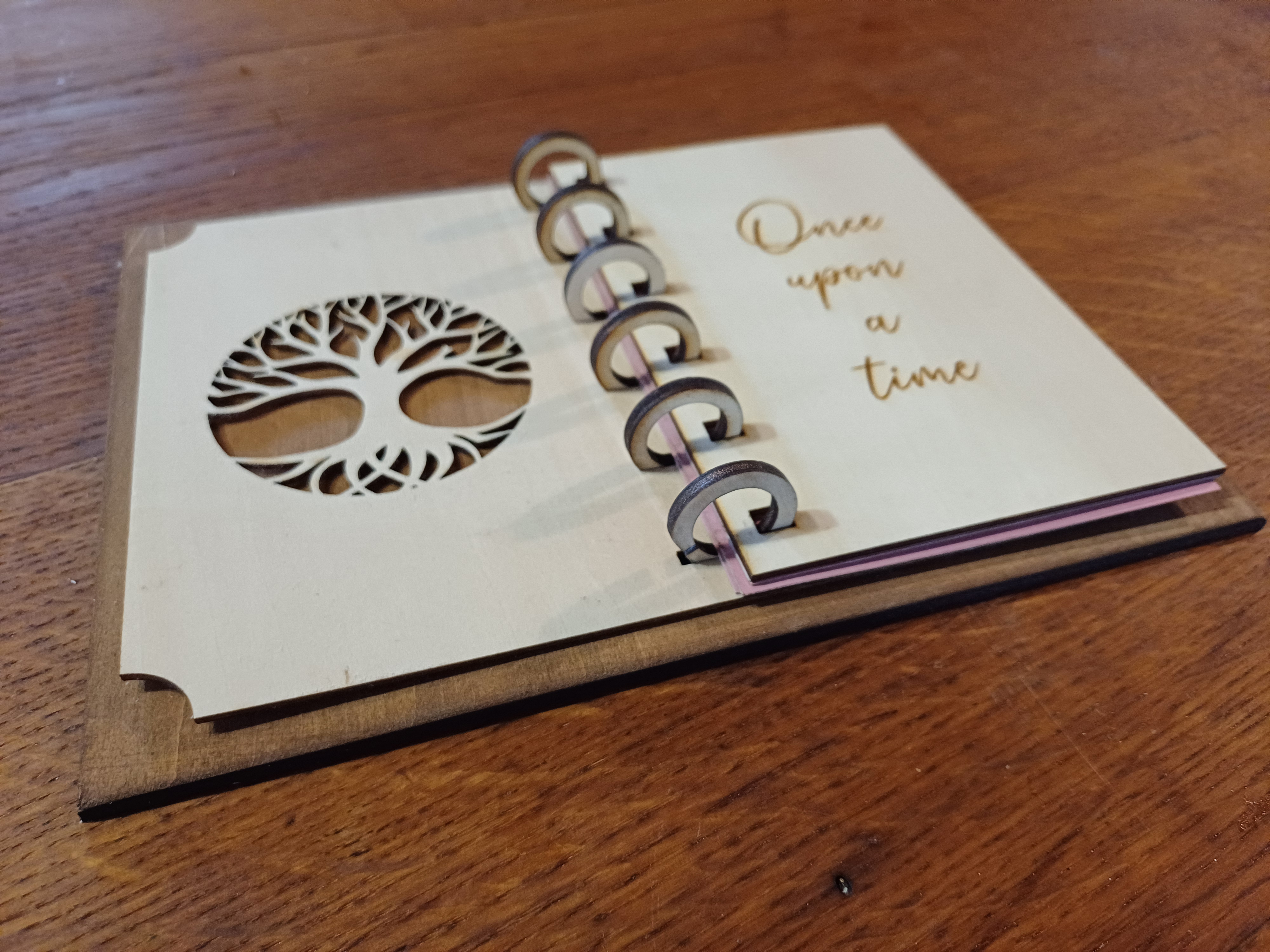 Fichier de découpe d'un carnet à spirales