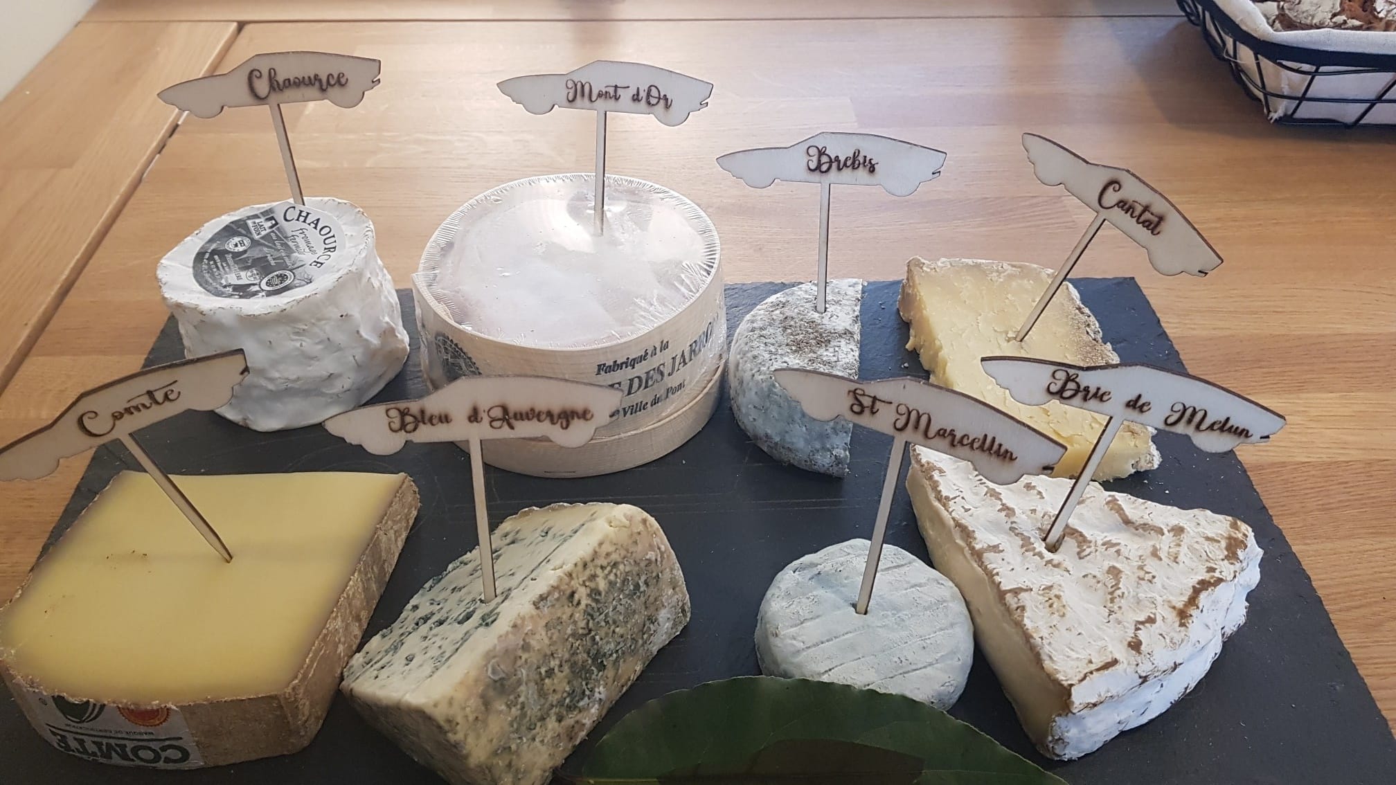 Lot de 20 étiquettes à fromage