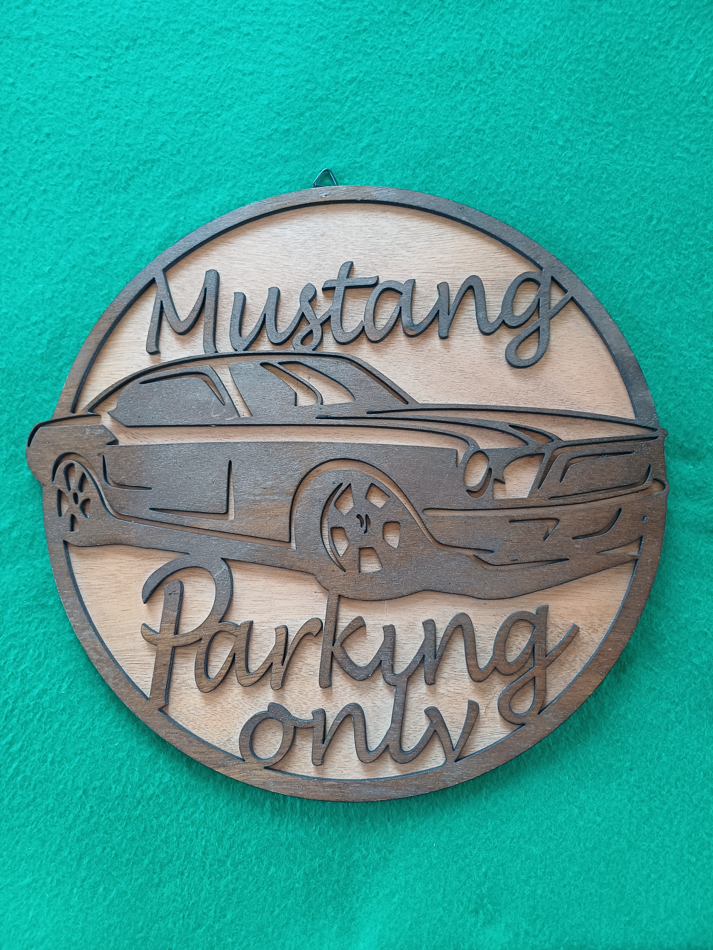 Plaque de Parking pour Mustang