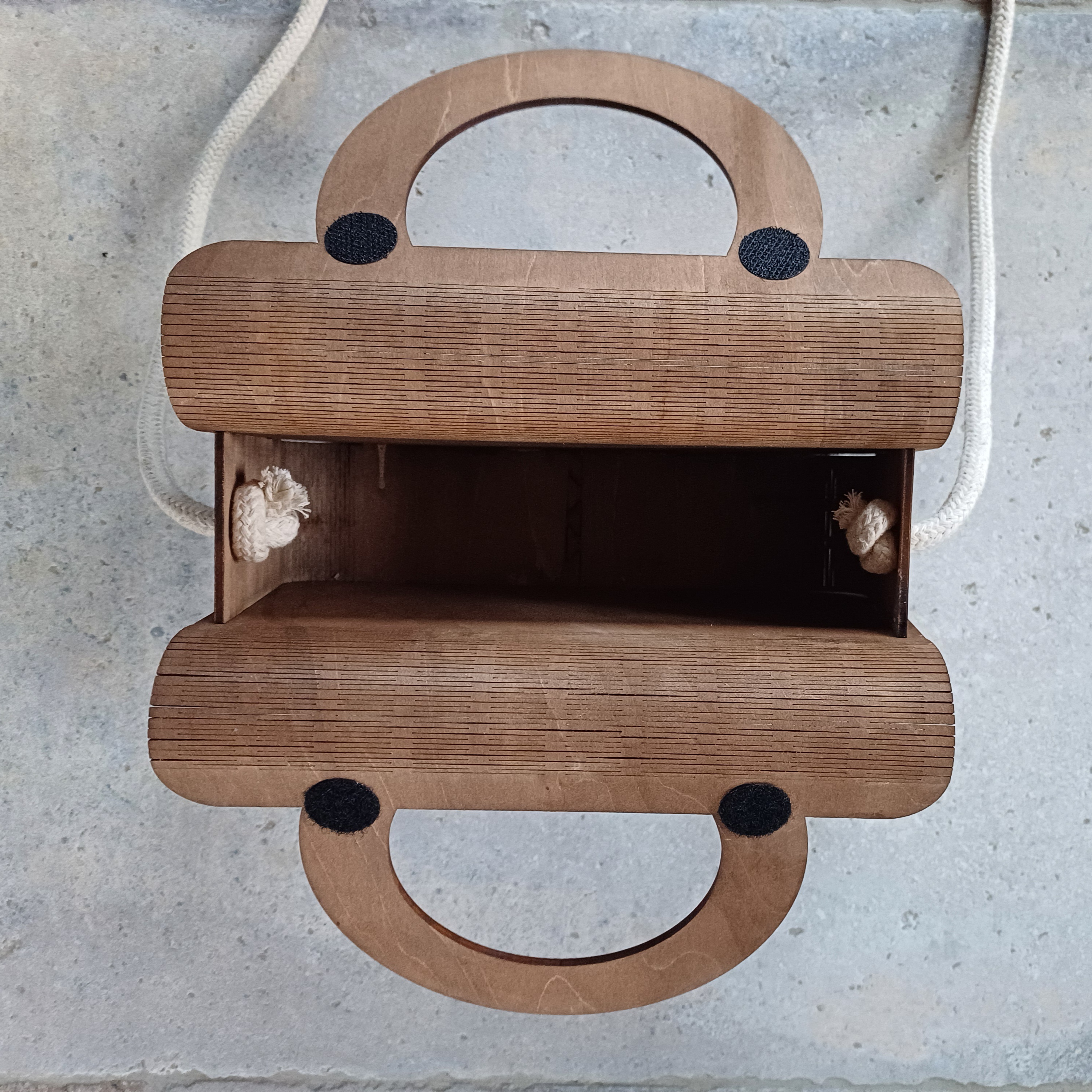 Fichier de découpe laser d'un sac à main en bois