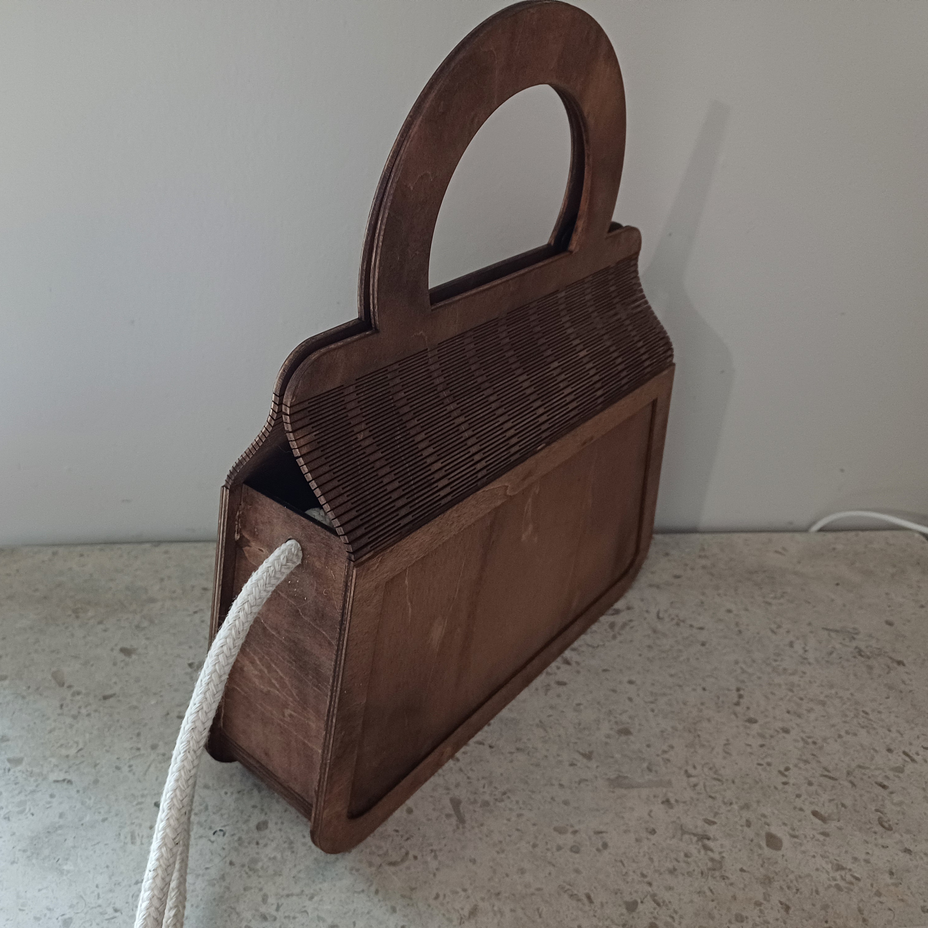 Fichier de découpe laser d'un sac à main en bois