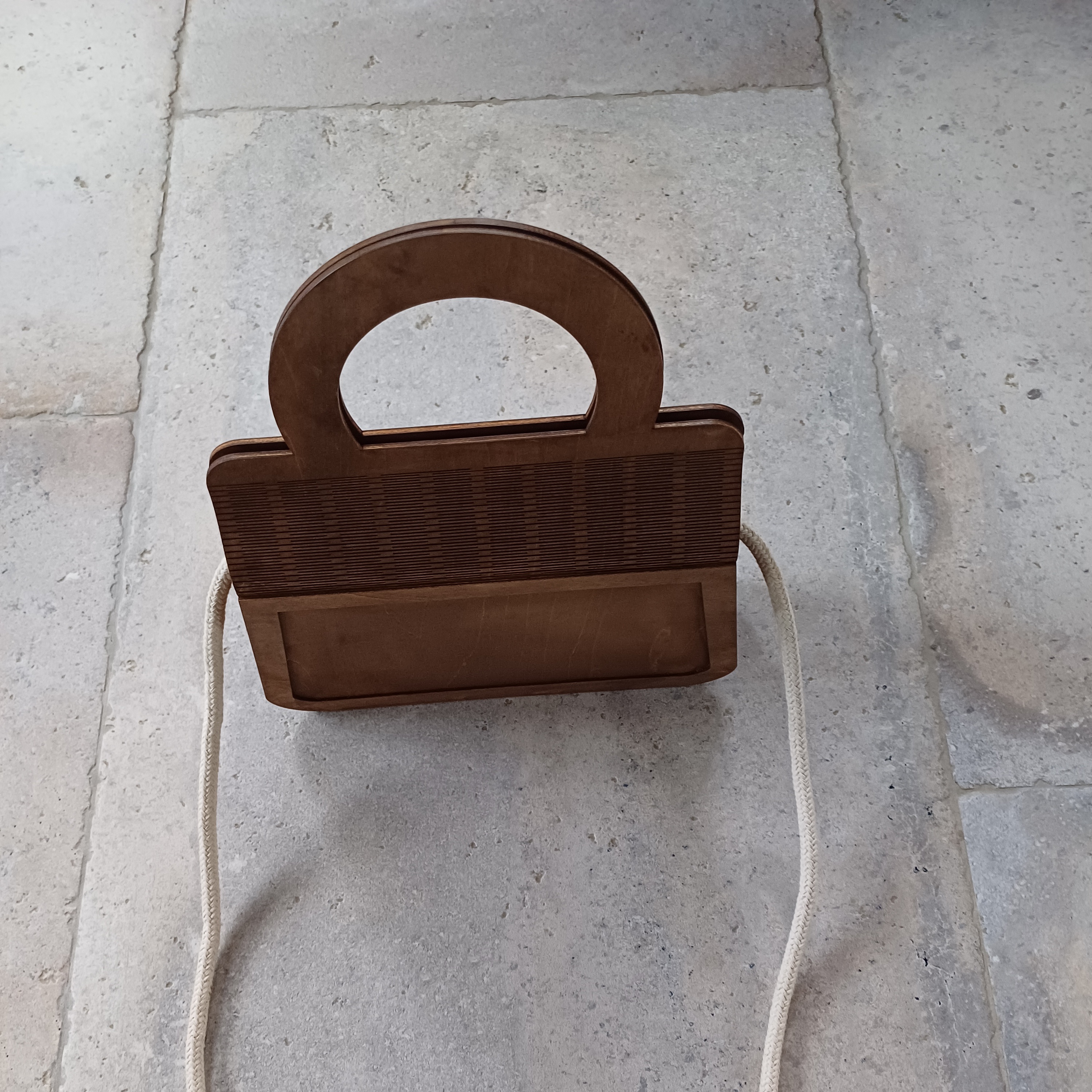 Fichier de découpe laser d'un sac à main en bois