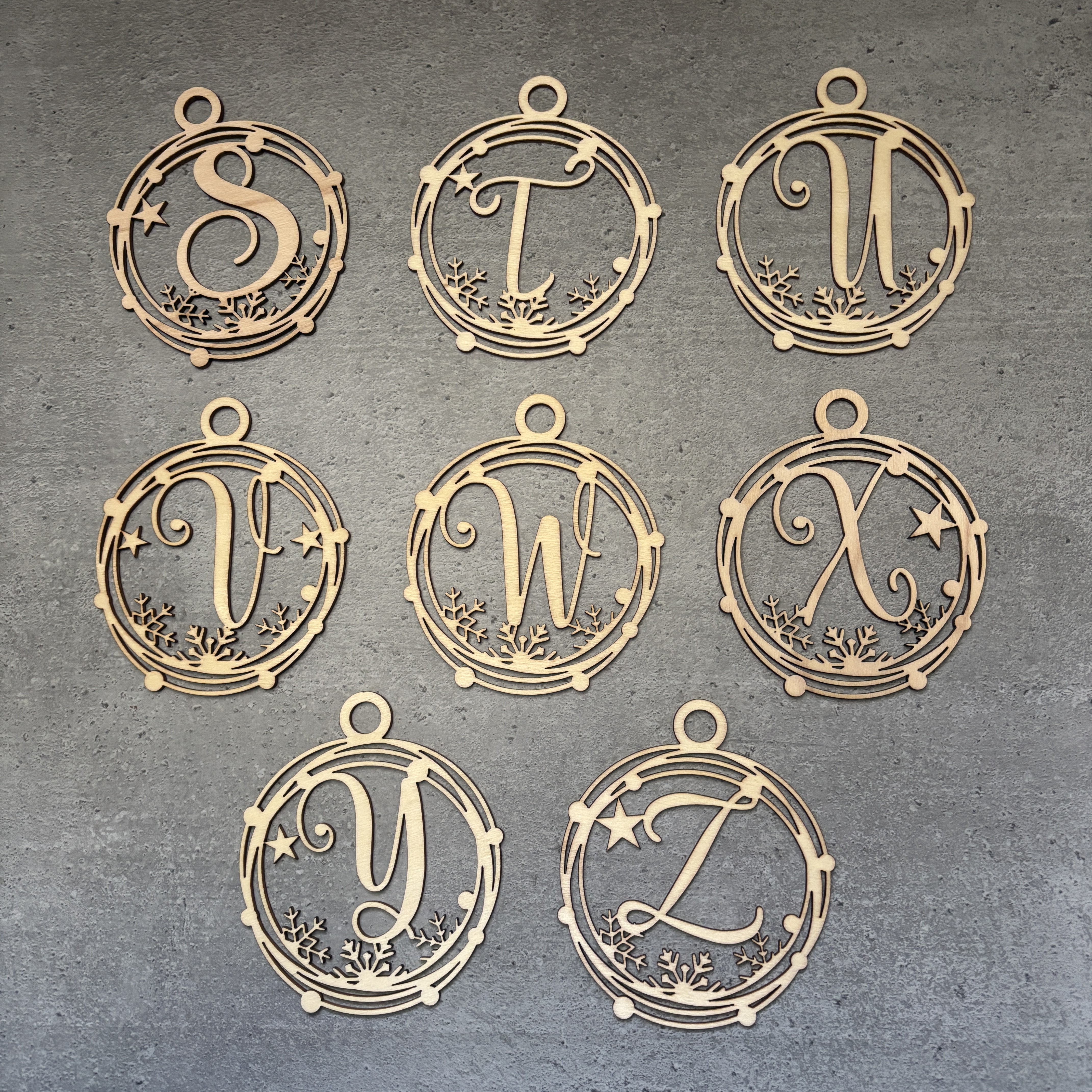 Boules de Noël monogrammes