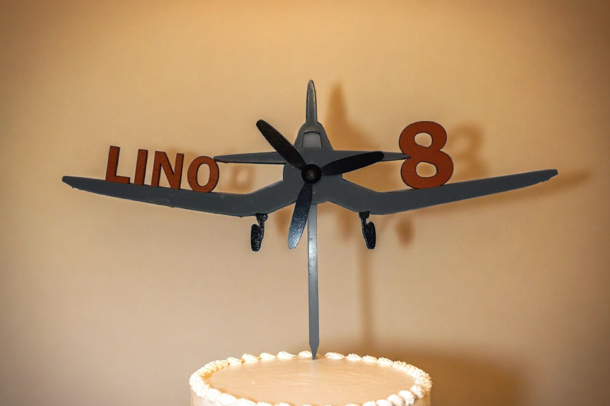 Fichier de découpe - Cake topper en forme d'avion