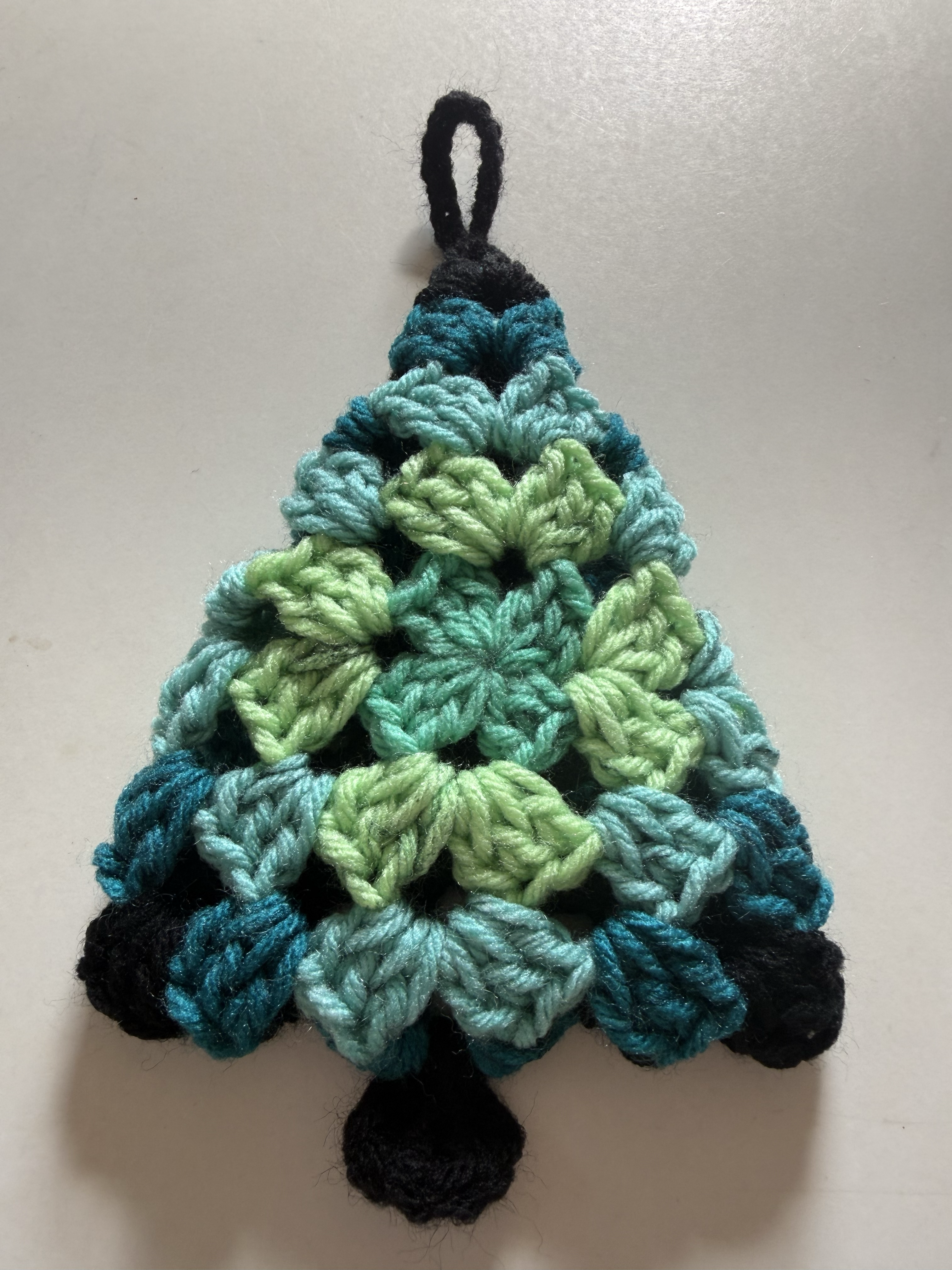 Granny Holiday Tree Ornament - Black