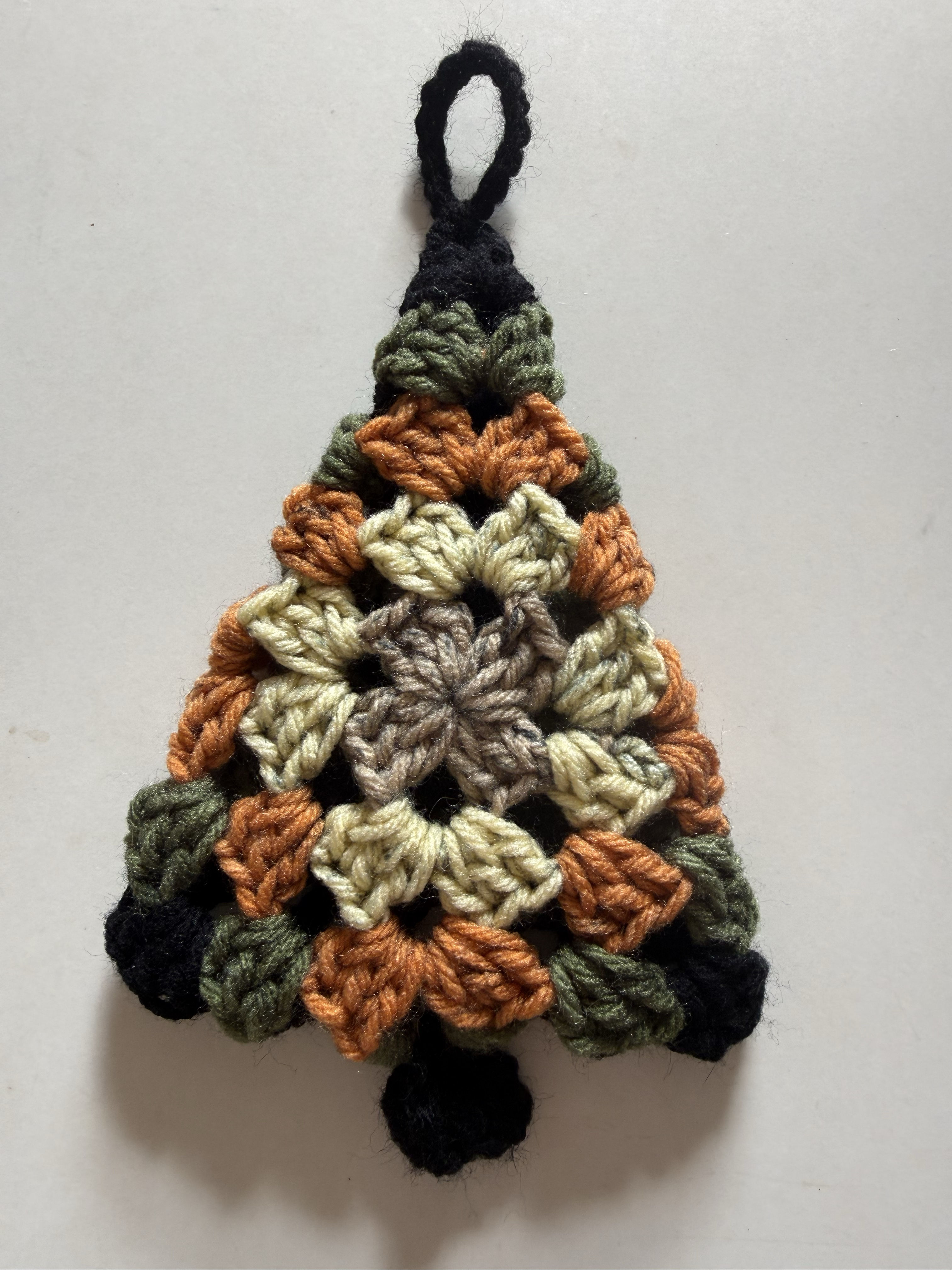 Granny Holiday Tree Ornament - Black