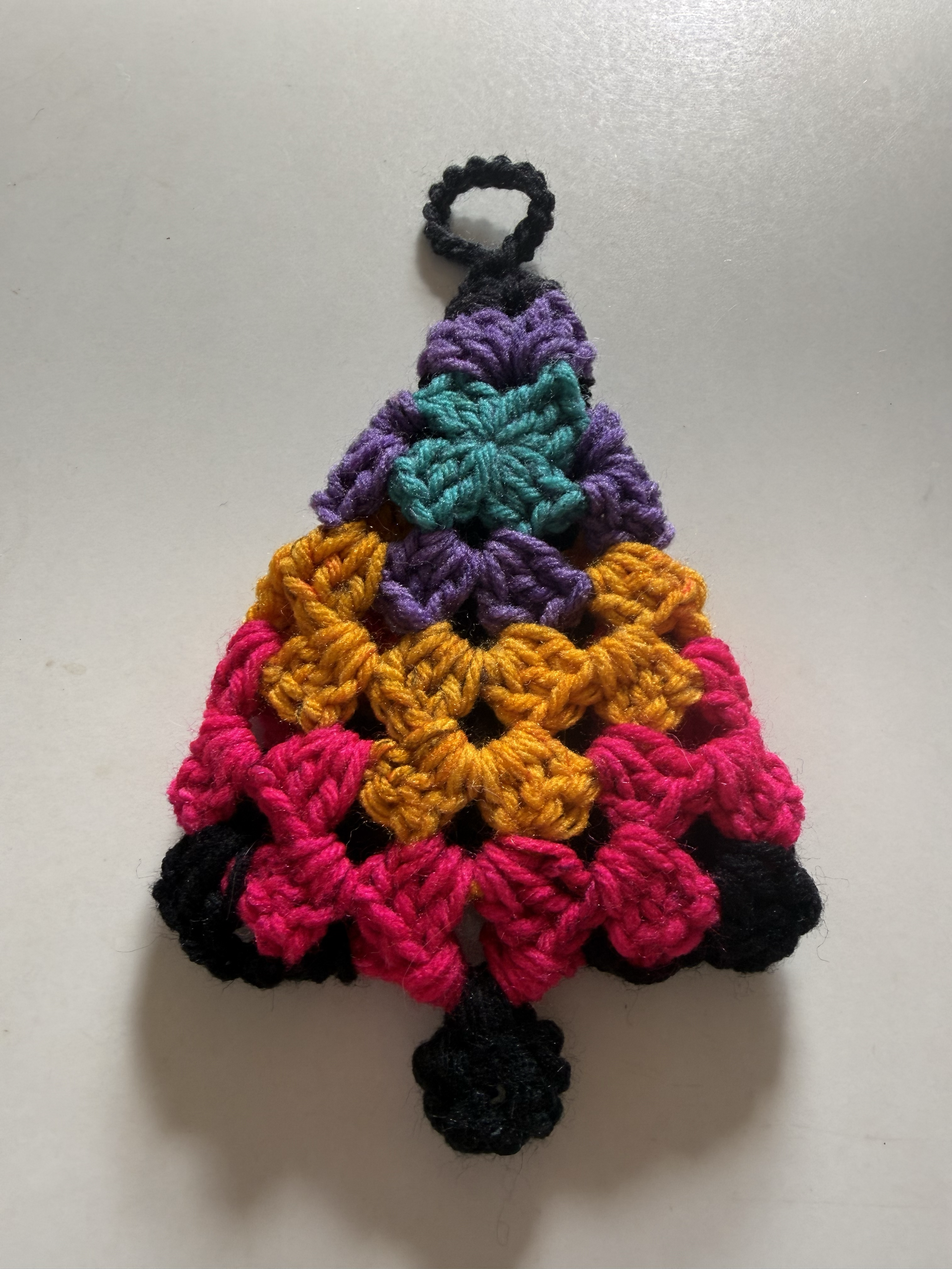 Granny Holiday Tree Ornament - Black