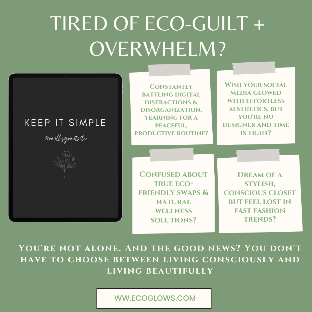6-in-One Instant Download Ultimate Eco Glow-Up Bundle: Conscious Living & Style Kit