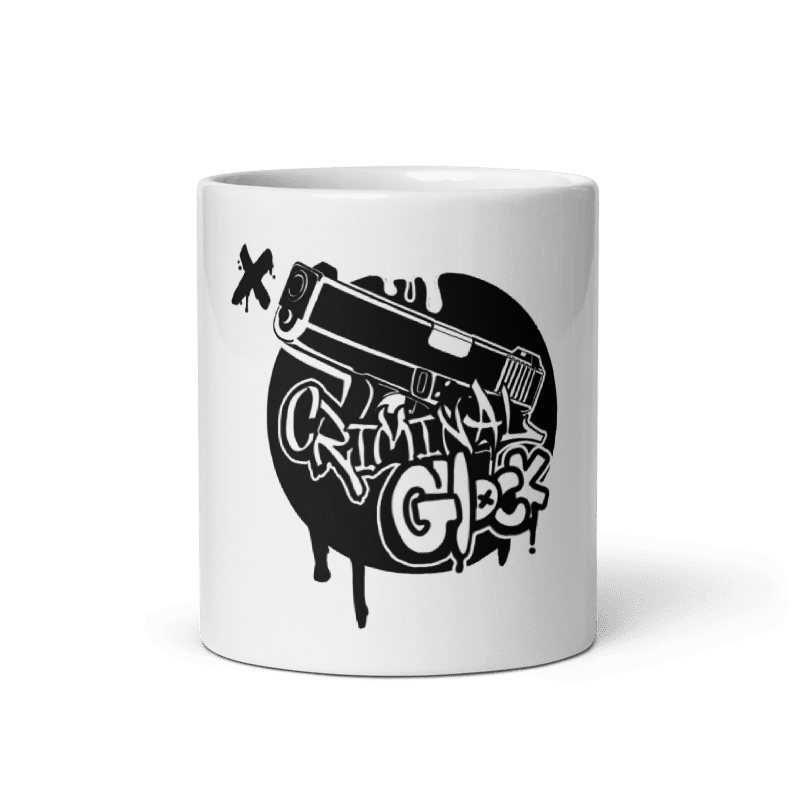 TAZA CRIMINAL GLOCK NEGRO