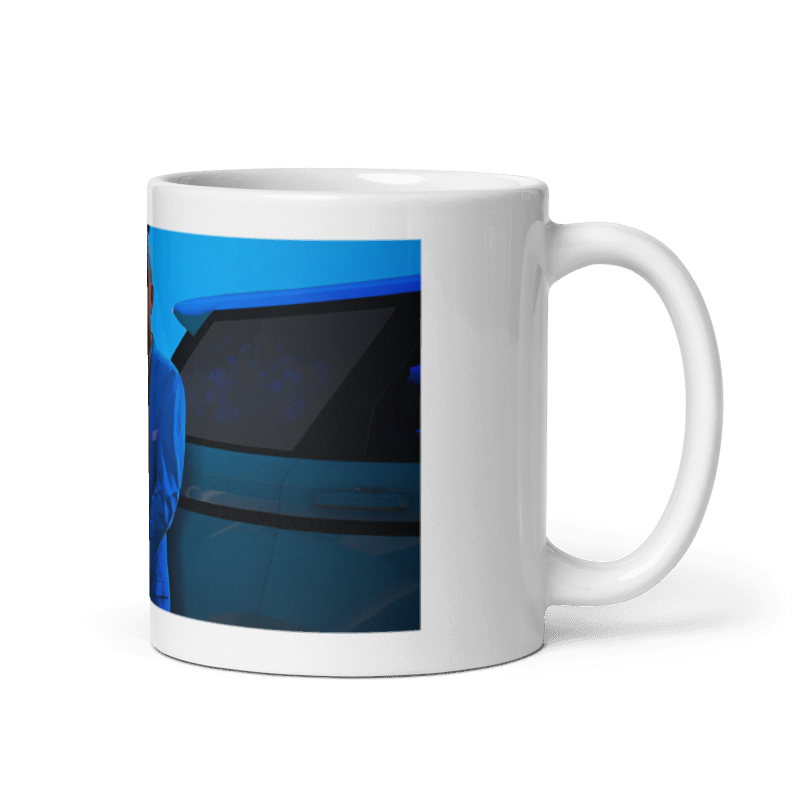 TAZA PELUCHE TRAJE AZUL