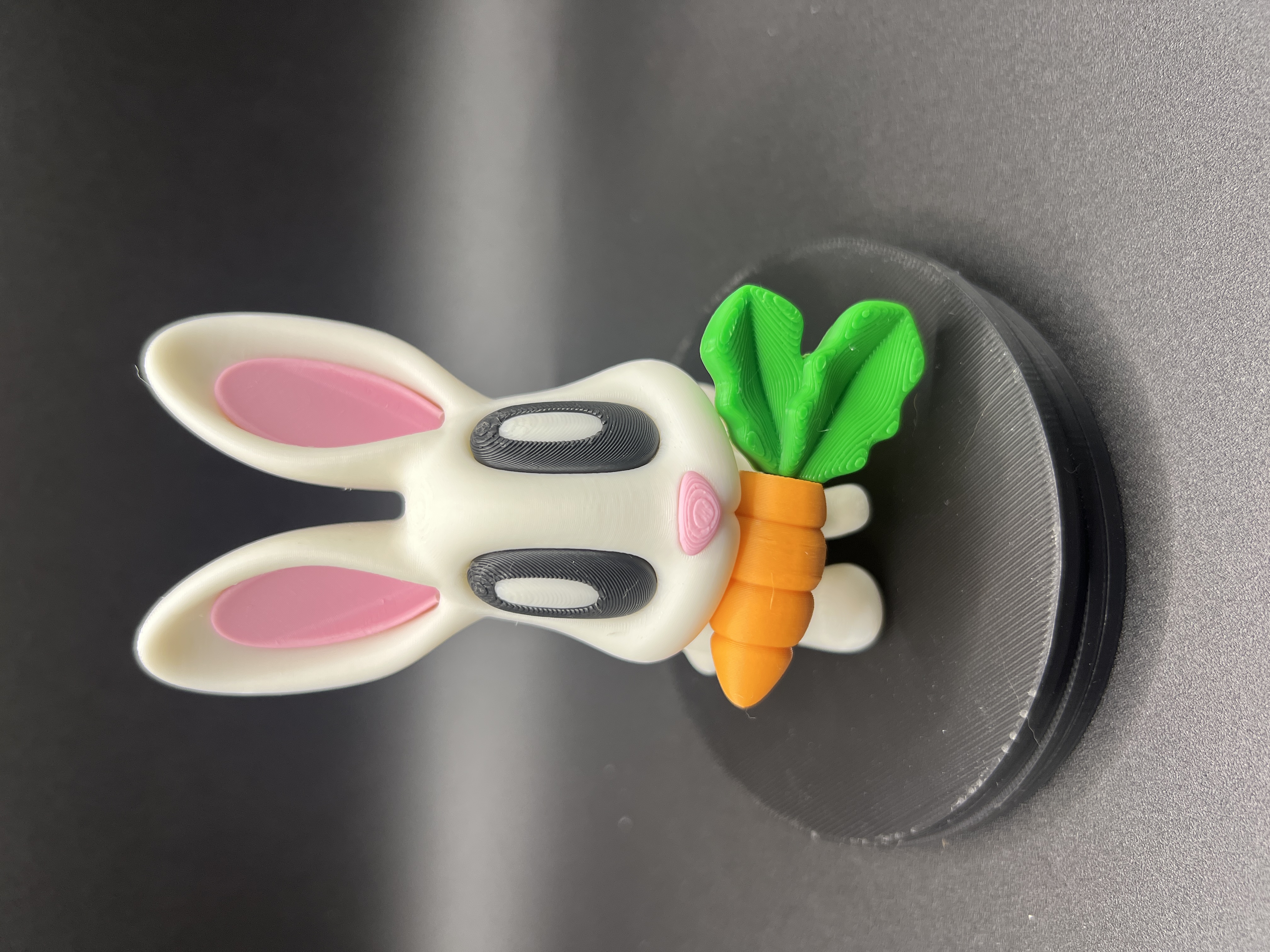 Blob Lab Bunny with carrot (hidden magnet)