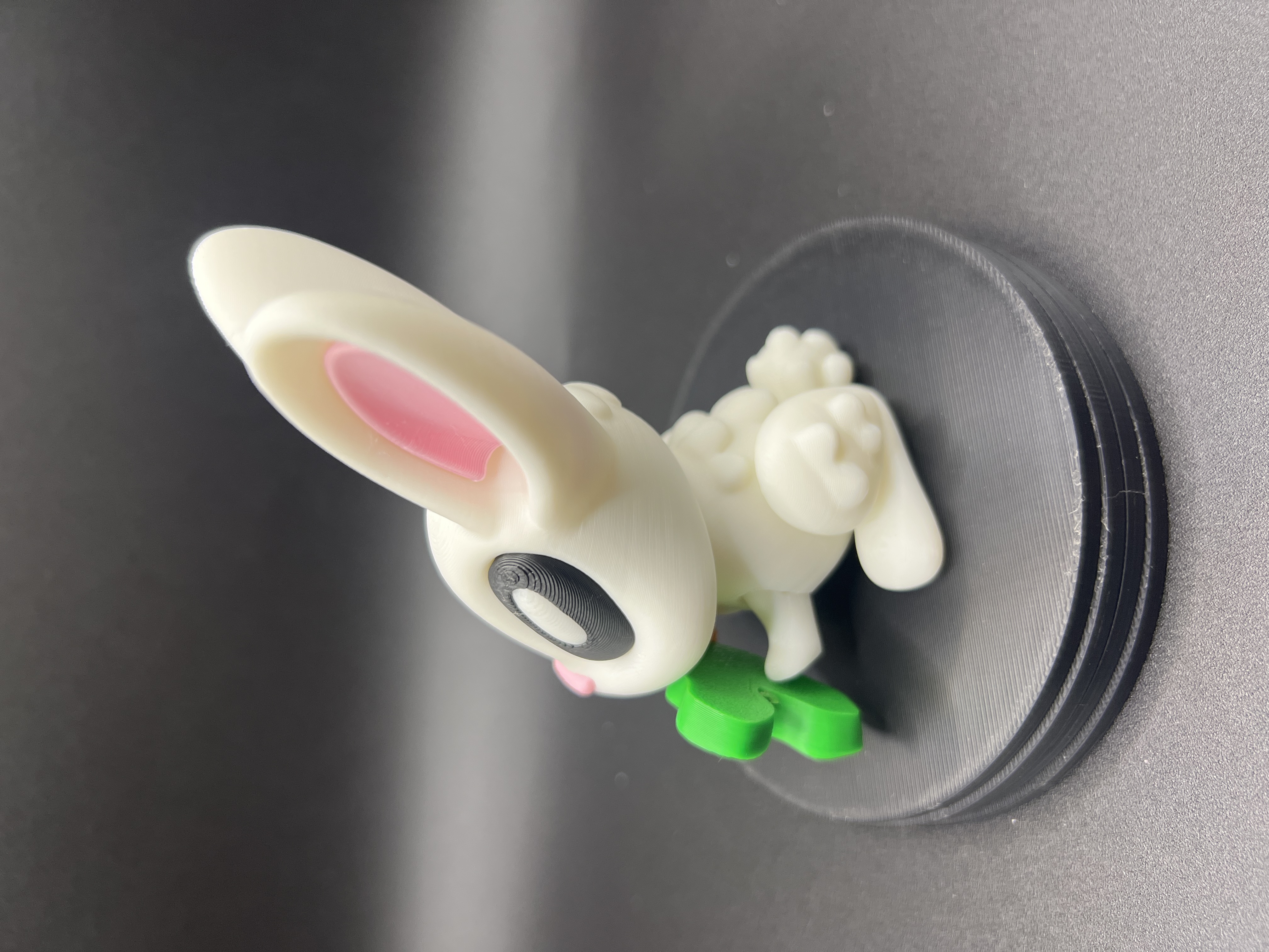 Blob Lab Bunny with carrot (hidden magnet)