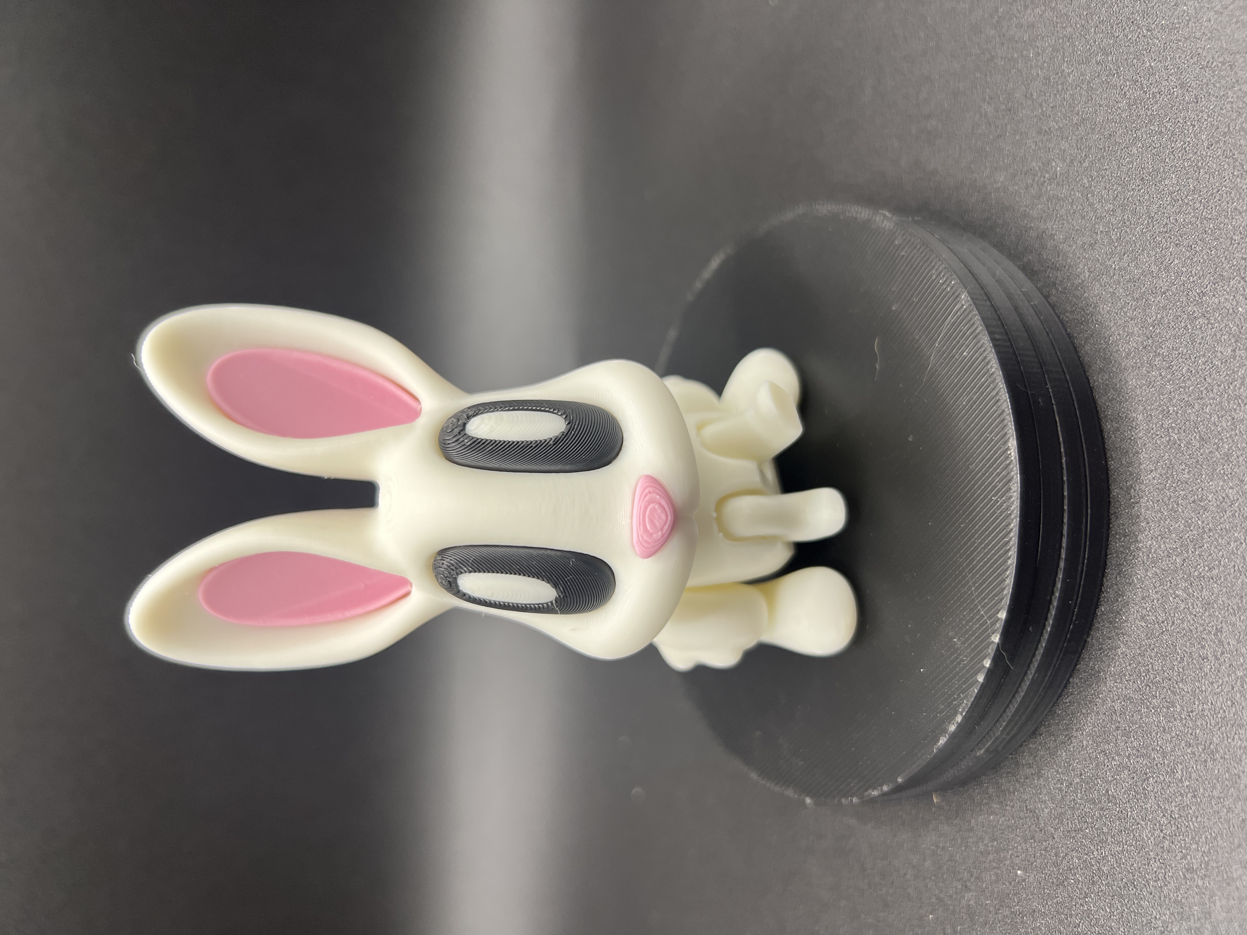 Blob Lab Bunny with carrot (hidden magnet)