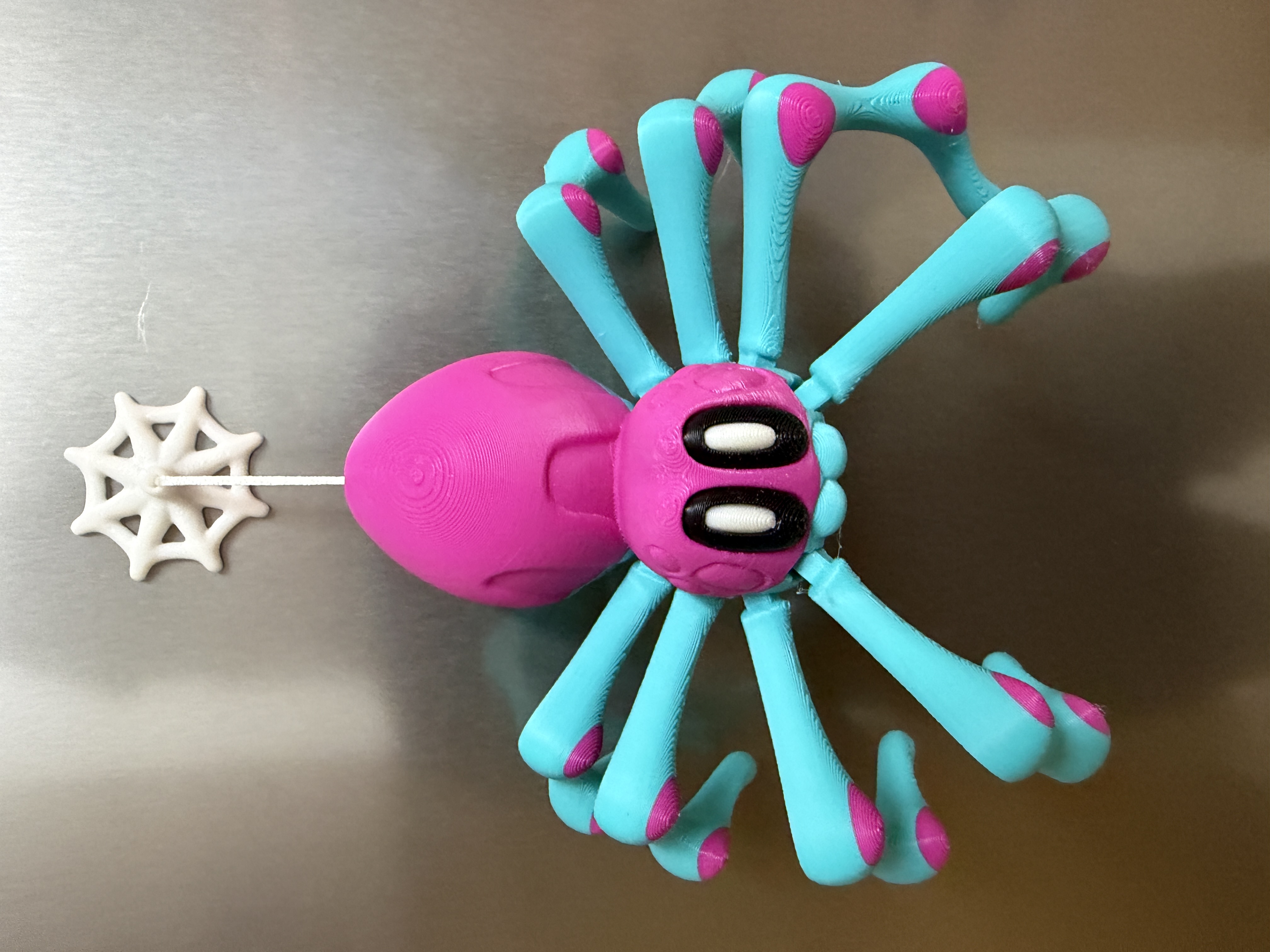 Spider with Magnetic Web