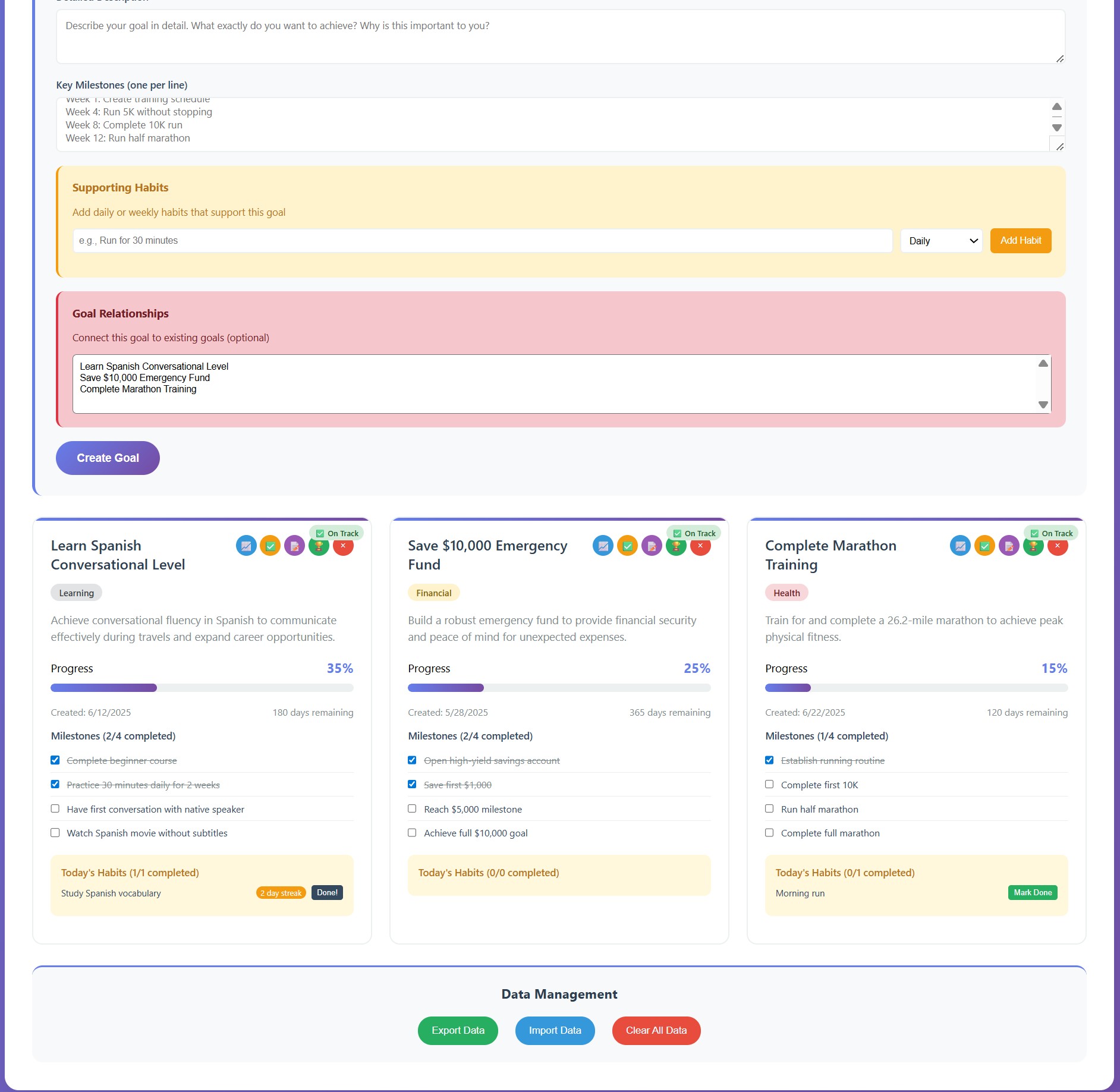 Goal Achievement Pro