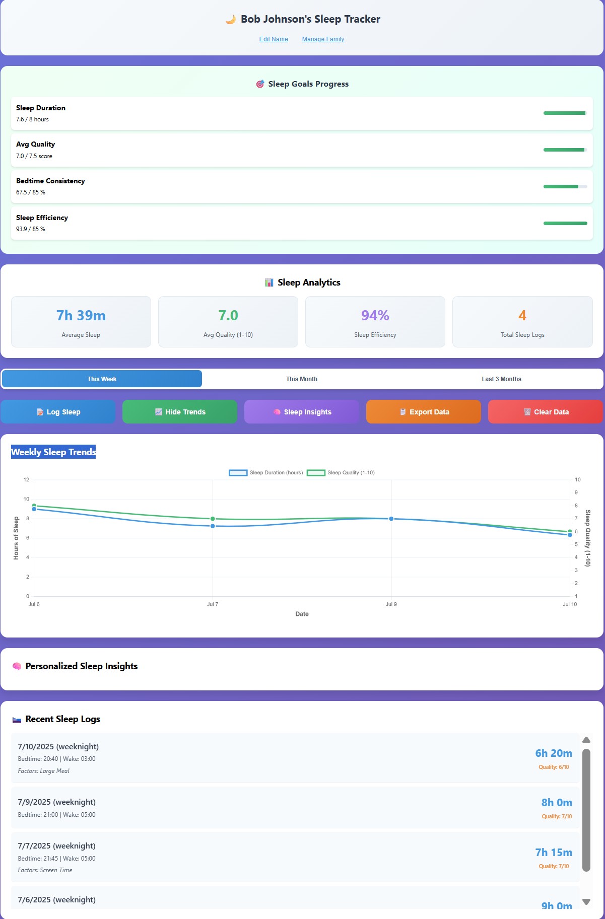 Sleep Tracking Monitor